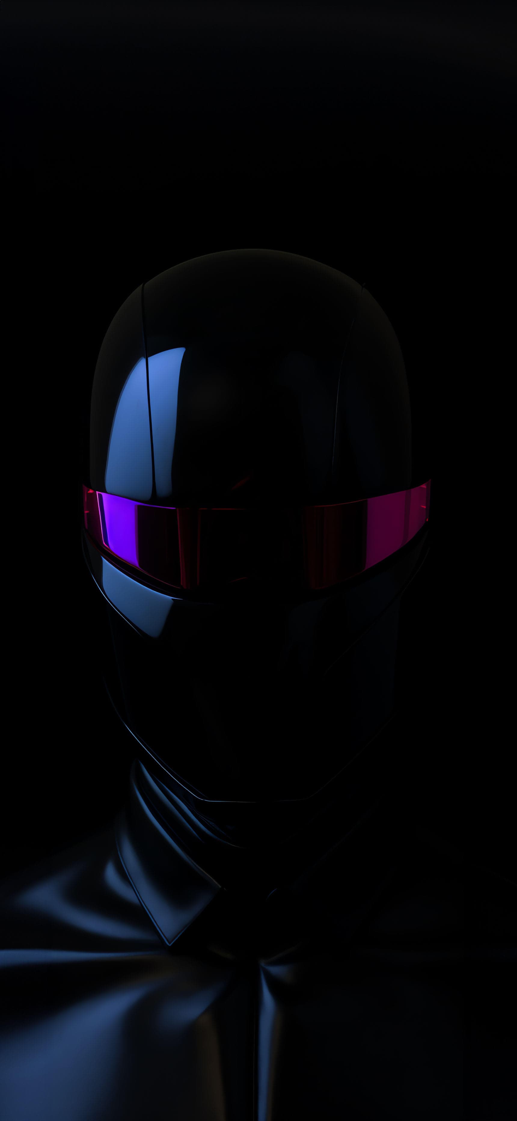 Cyberpunk Helmet Shadow - Pro phone wallpaper