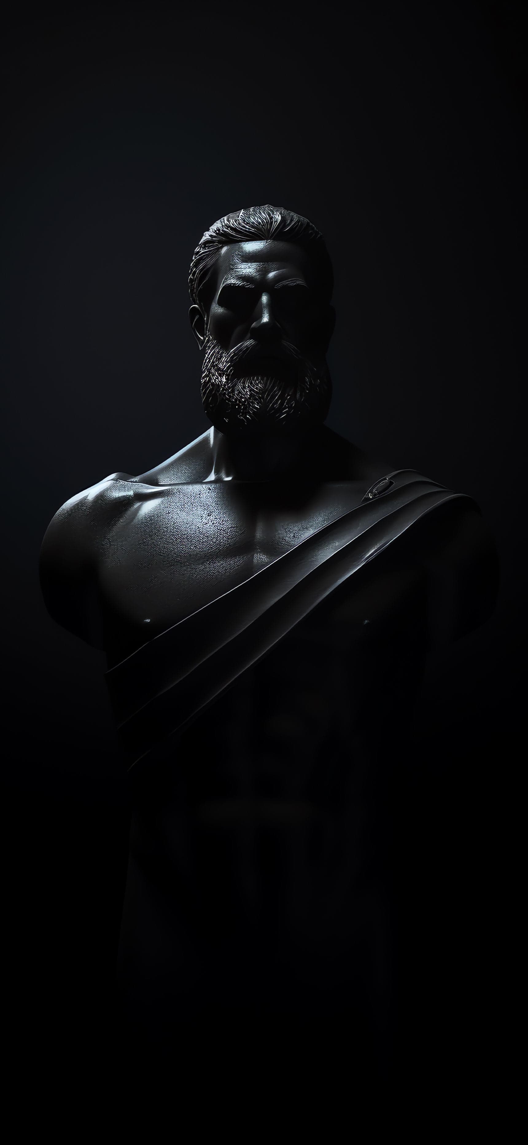 Dark Stone Figure - Pro phone wallpaper