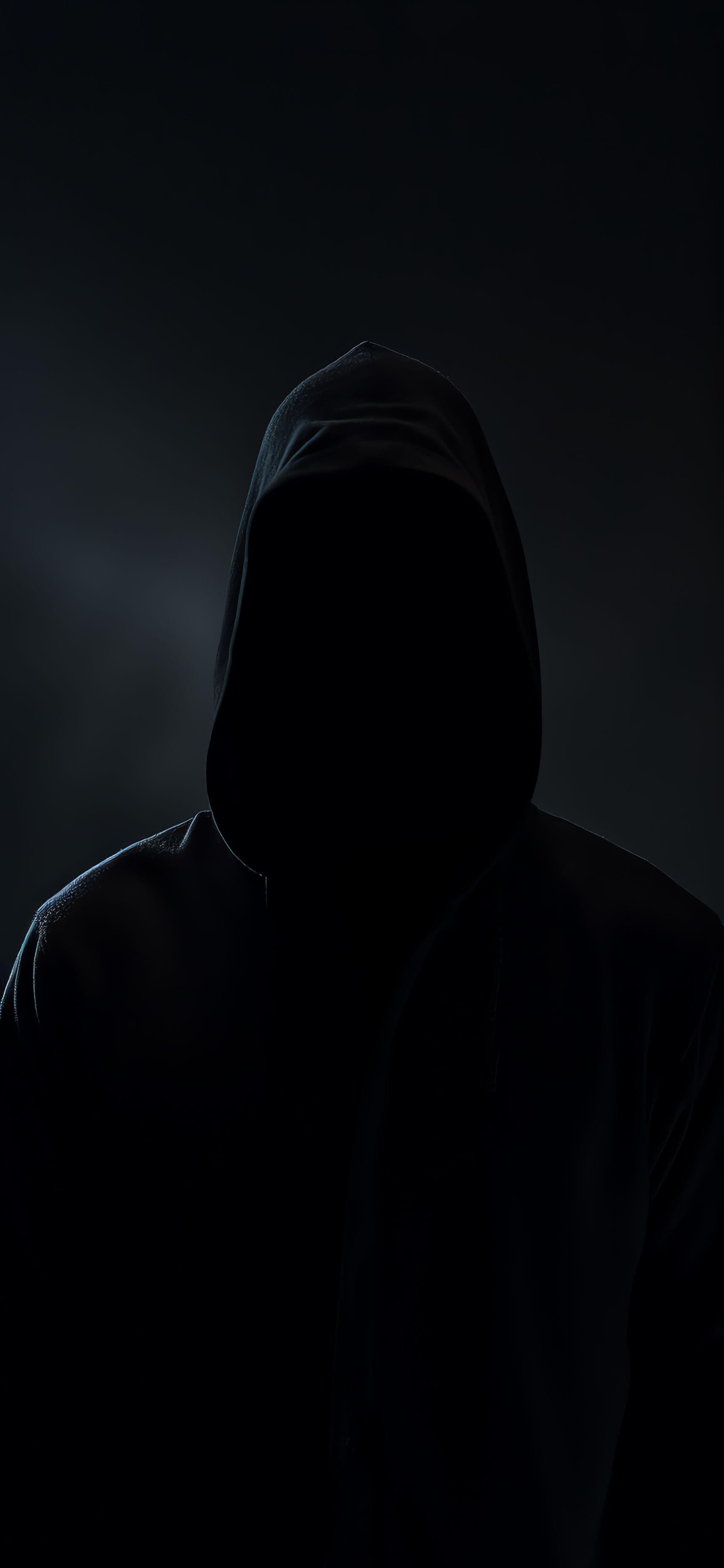 Hooded Shadow Figure - Pro phone wallpaper