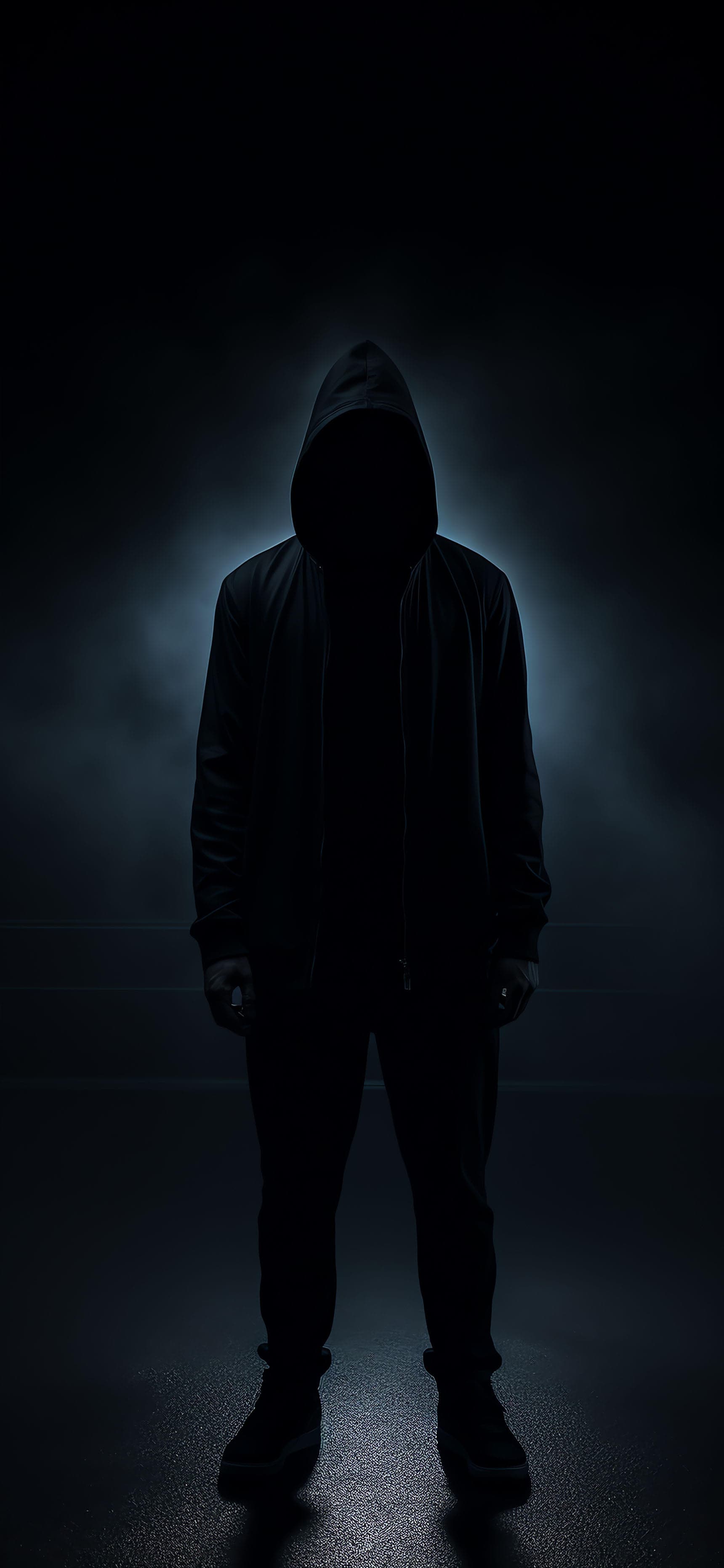 Hooded Dark Figure - Pro phone wallpaper