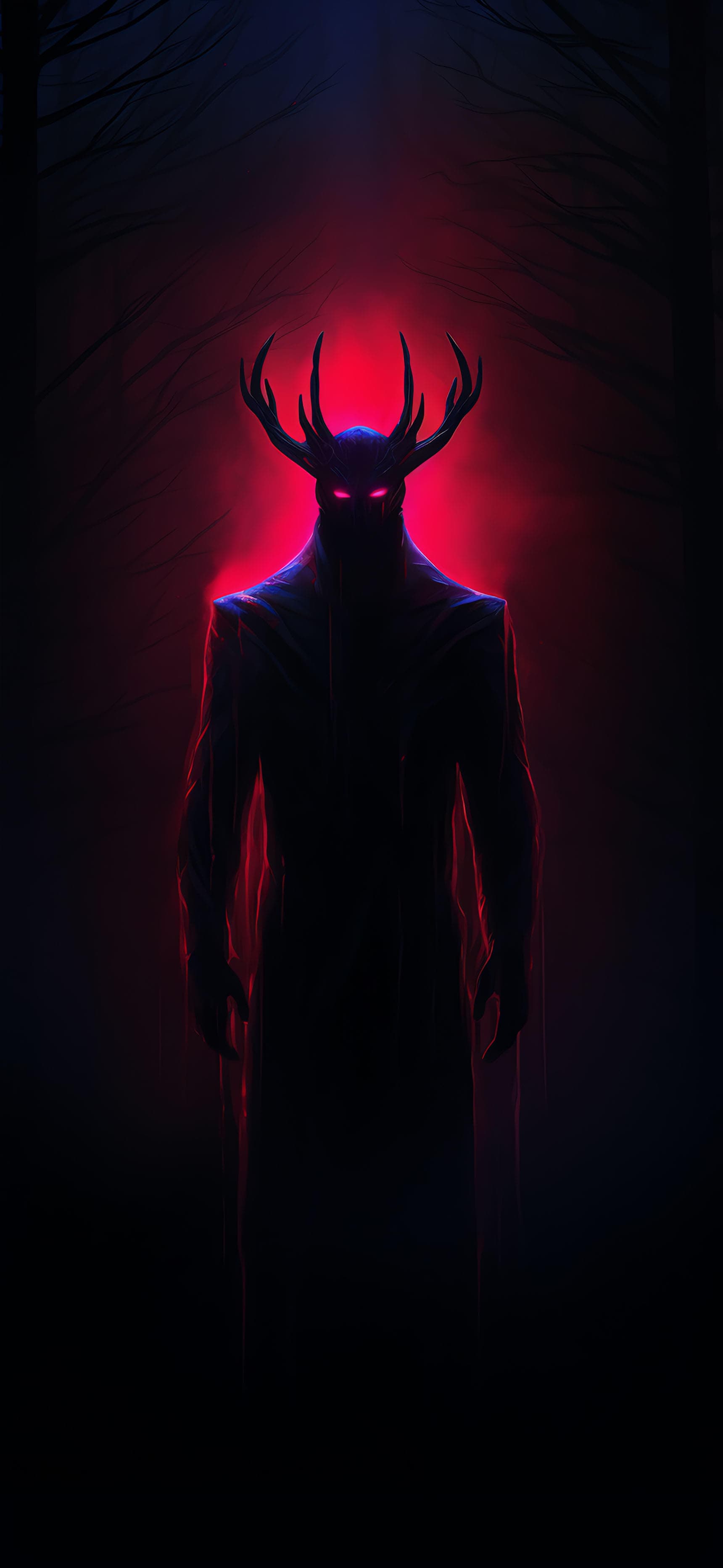 Forest Horror Figure - Pro phone wallpaper