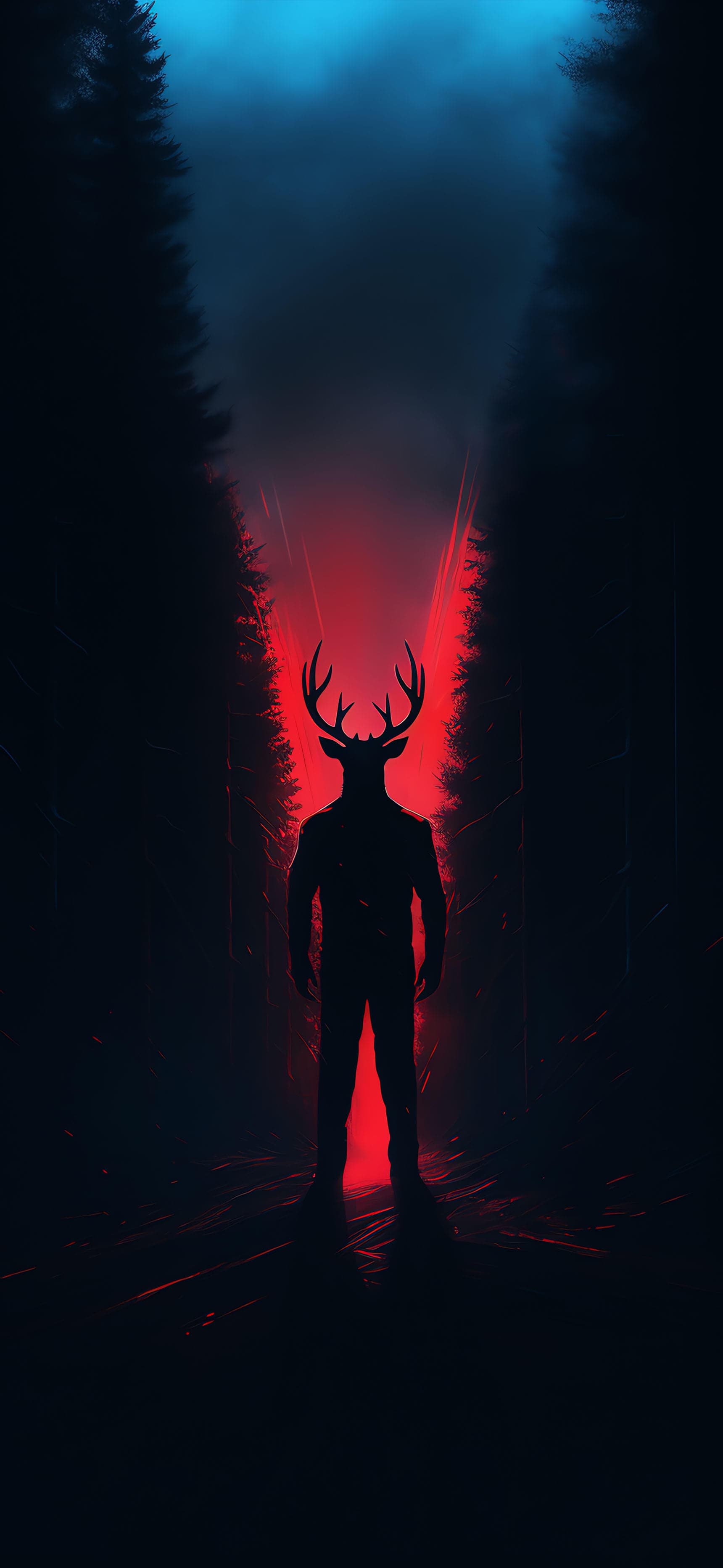 Crimson Forest Guardian - Pro phone wallpaper