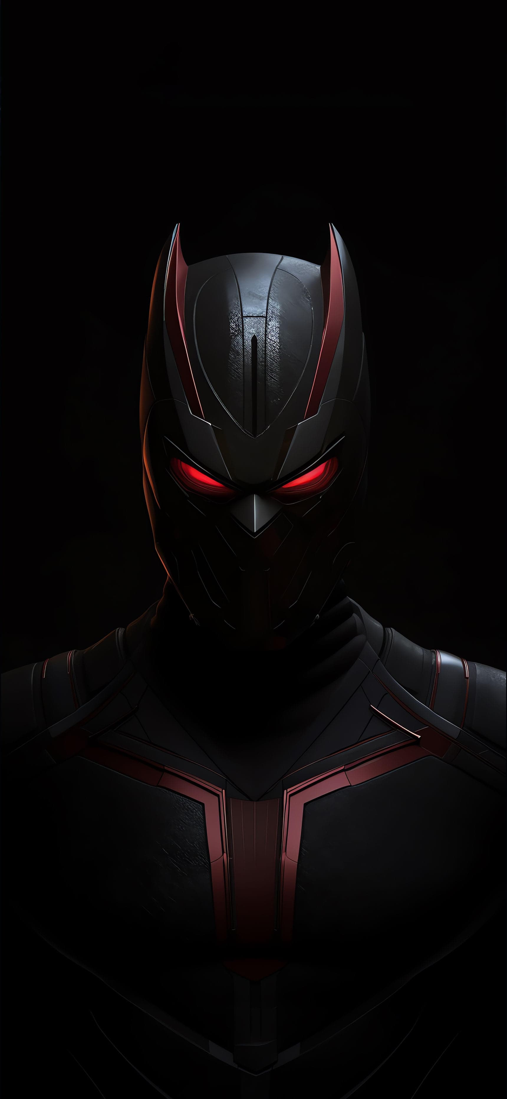Crimson Masked Vigilante - Pro phone wallpaper