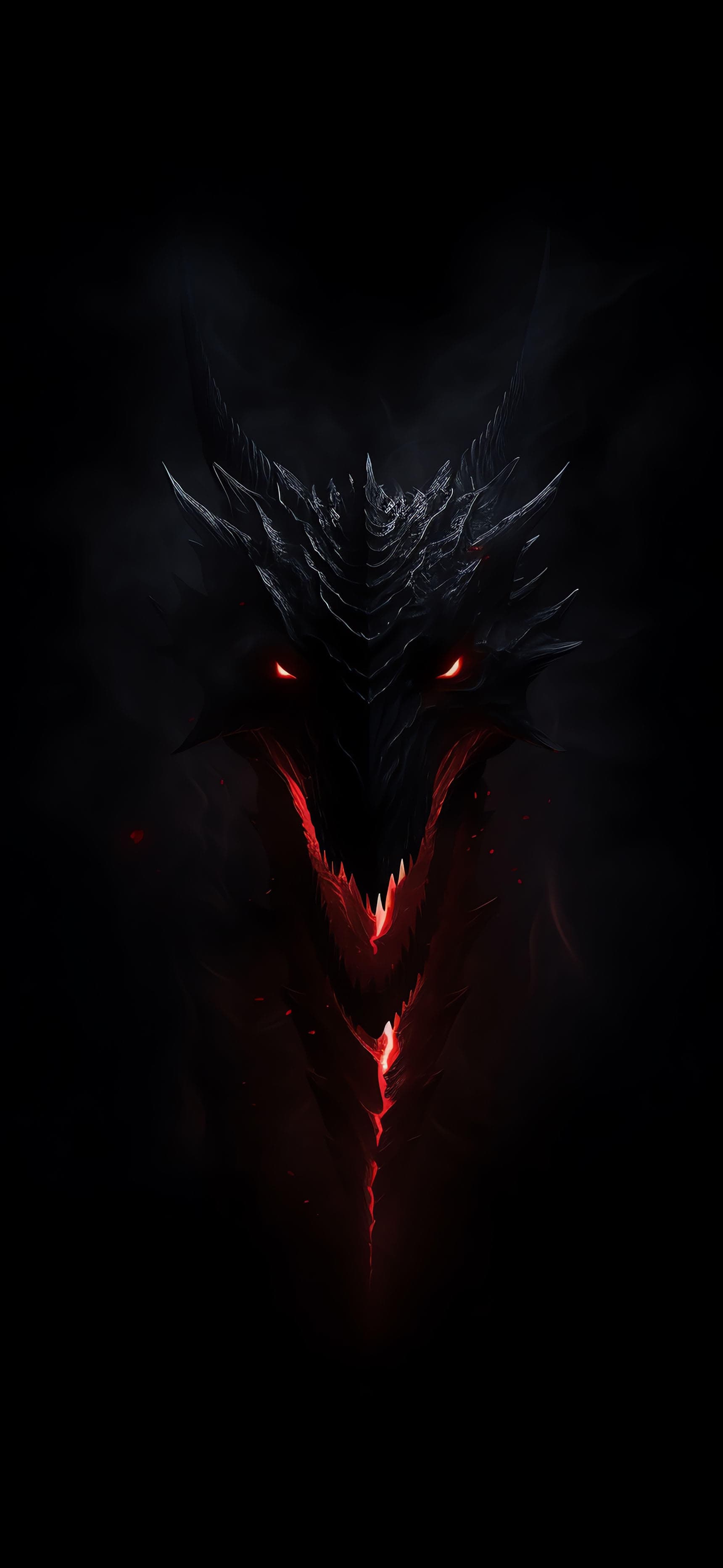 Dragon's Fiery Gaze - Pro phone wallpaper