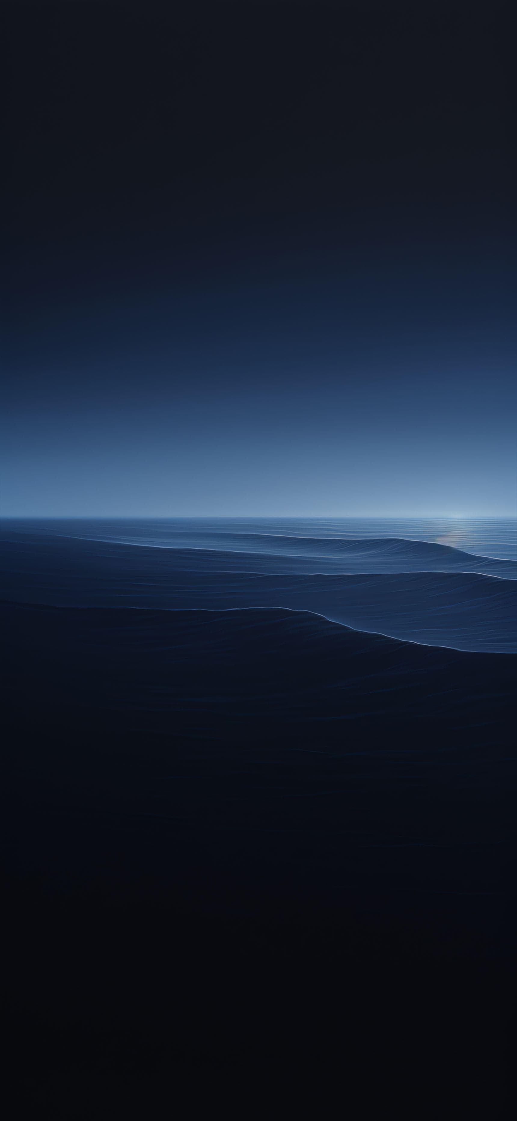 Dark Blue Waves - Pro phone wallpaper