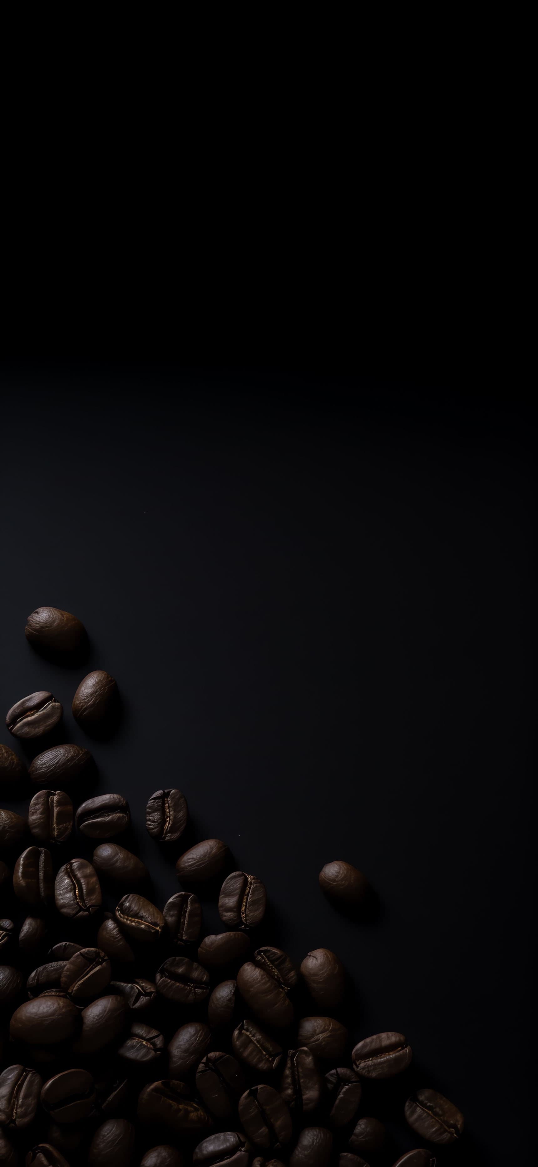 Dark Coffee Beans - Pro phone wallpaper