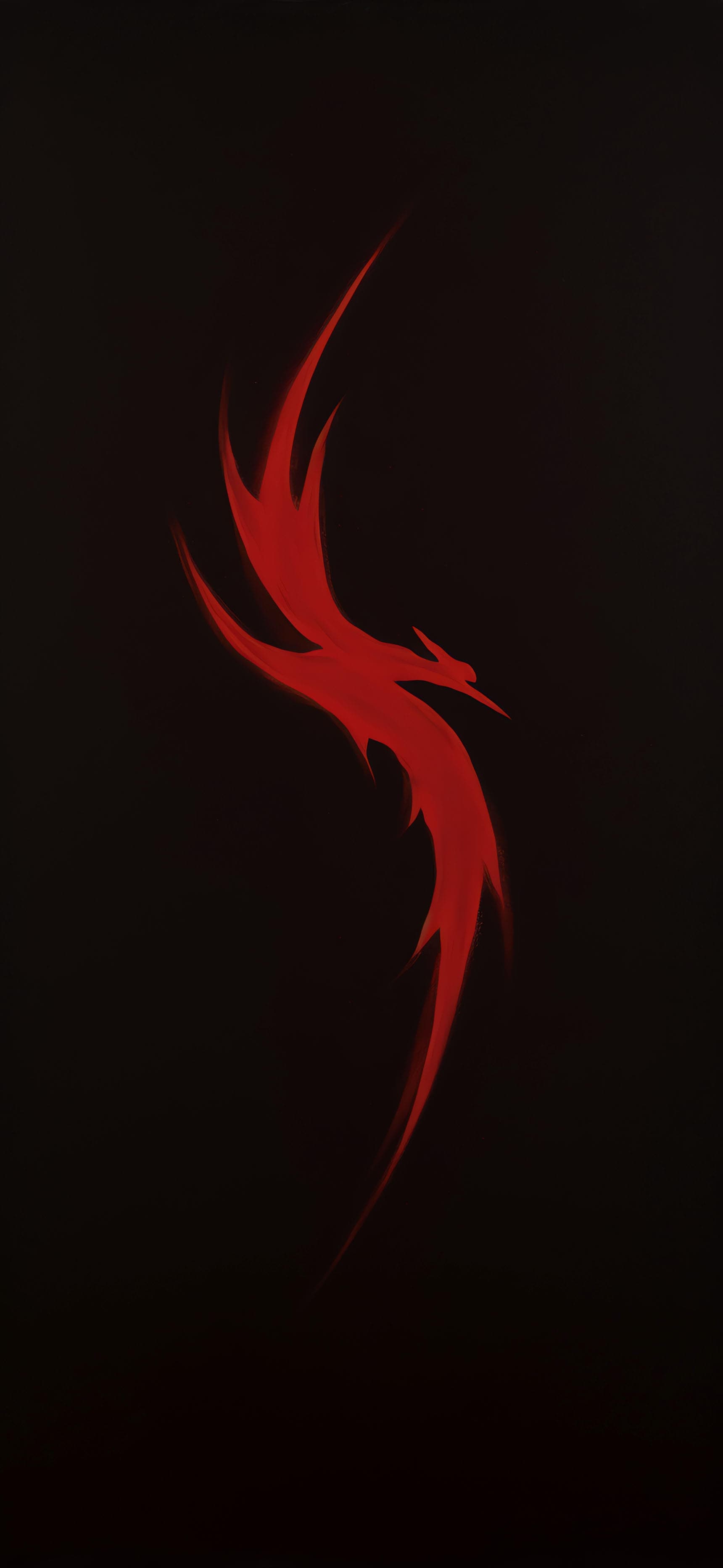 Crimson Phoenix Rising - Pro phone wallpaper