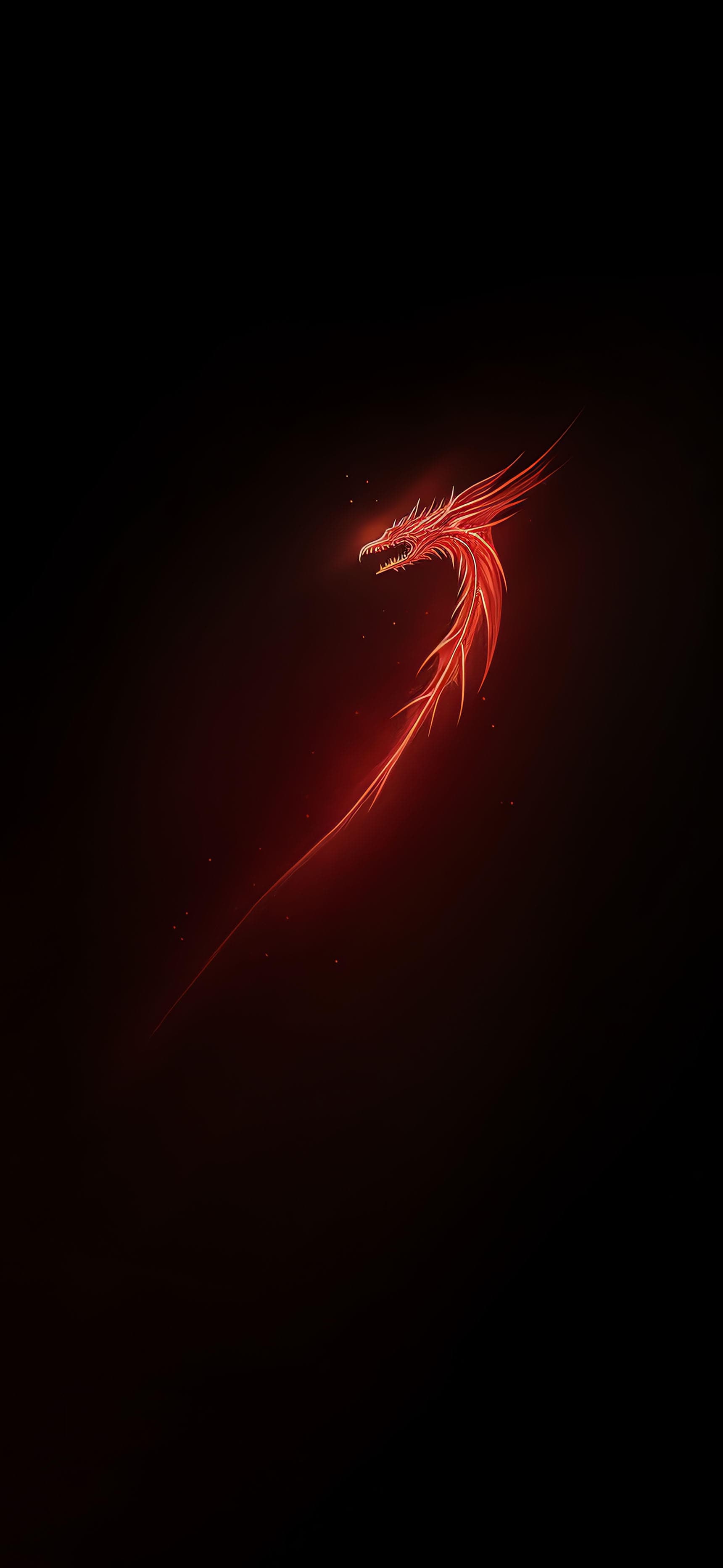 Crimson Dragon - Pro phone wallpaper