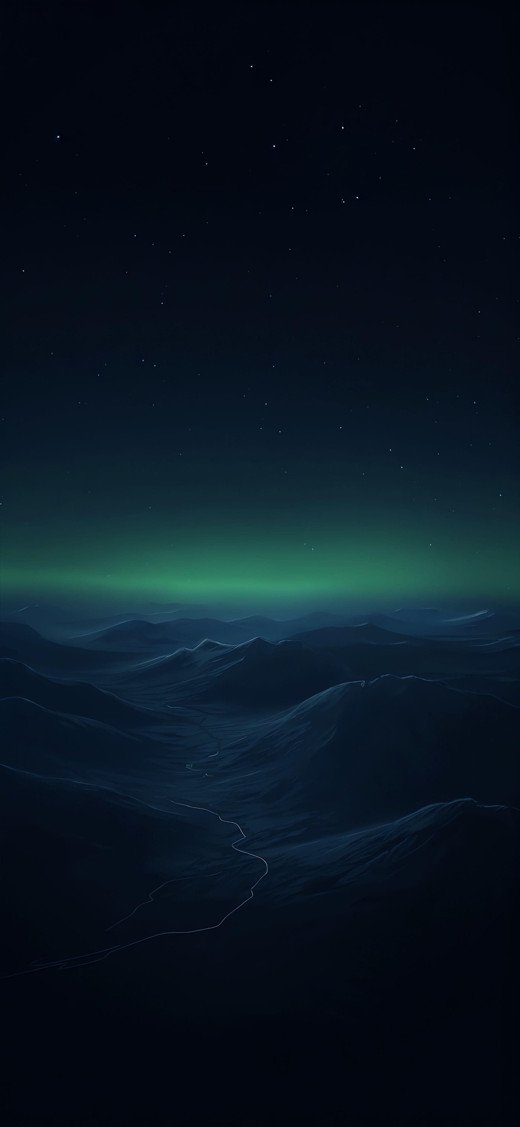 Northern Lights Landscape - Pro phone wallpaper