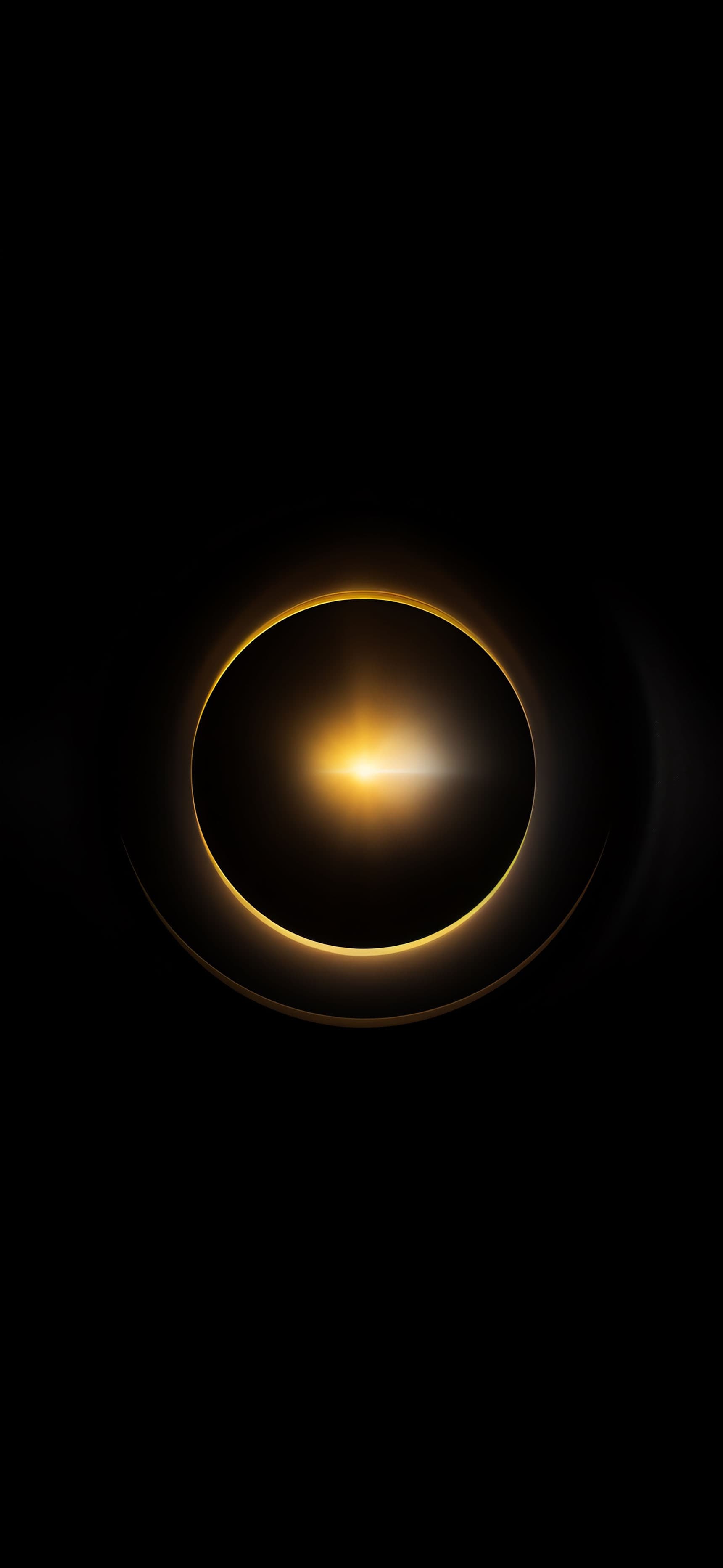 Golden Ring Light - Pro phone wallpaper