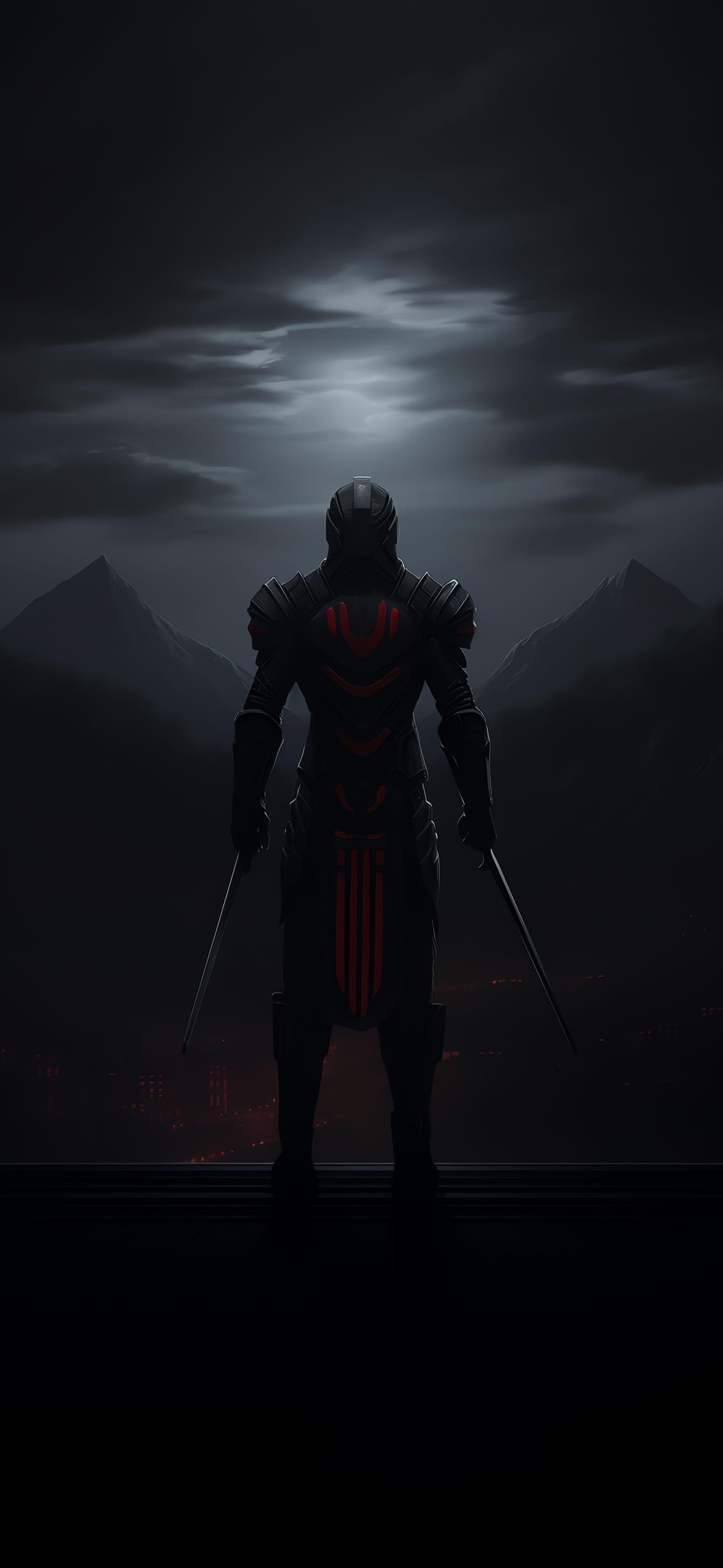 Cyberpunk Warrior Stance - Pro phone wallpaper