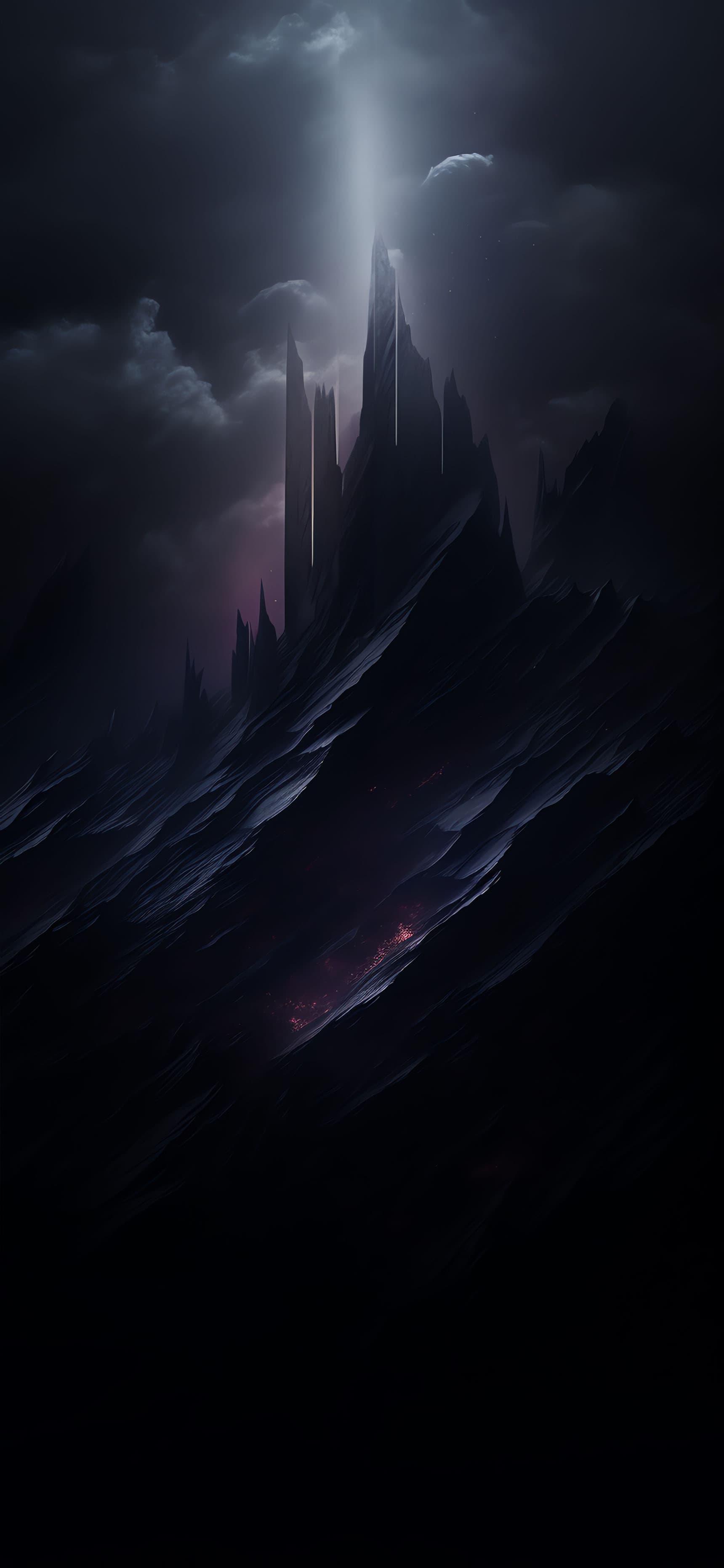 Gothic Mountain Peak - Pro phone wallpaper