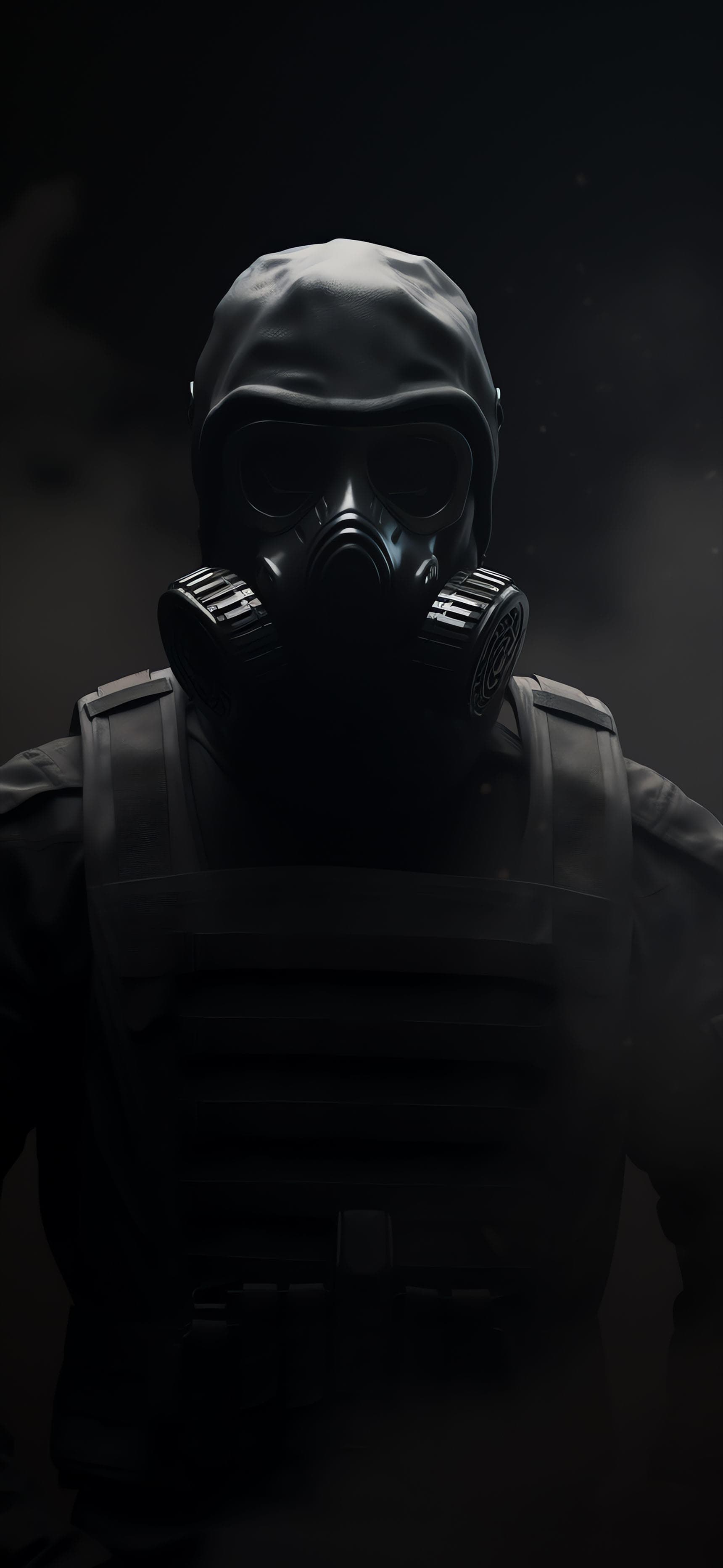 Dark Gas Mask - Pro phone wallpaper