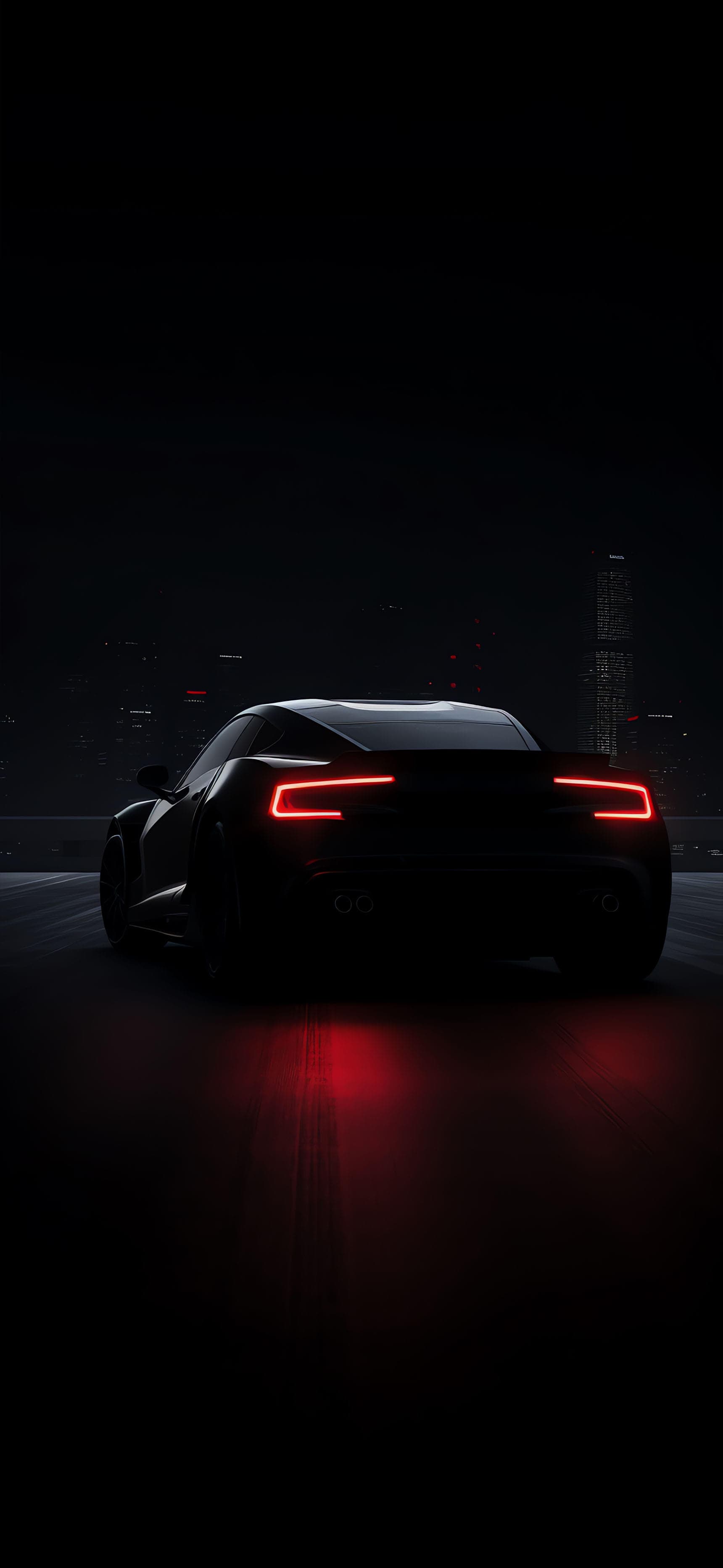 Dark Car Tailights - Pro phone wallpaper