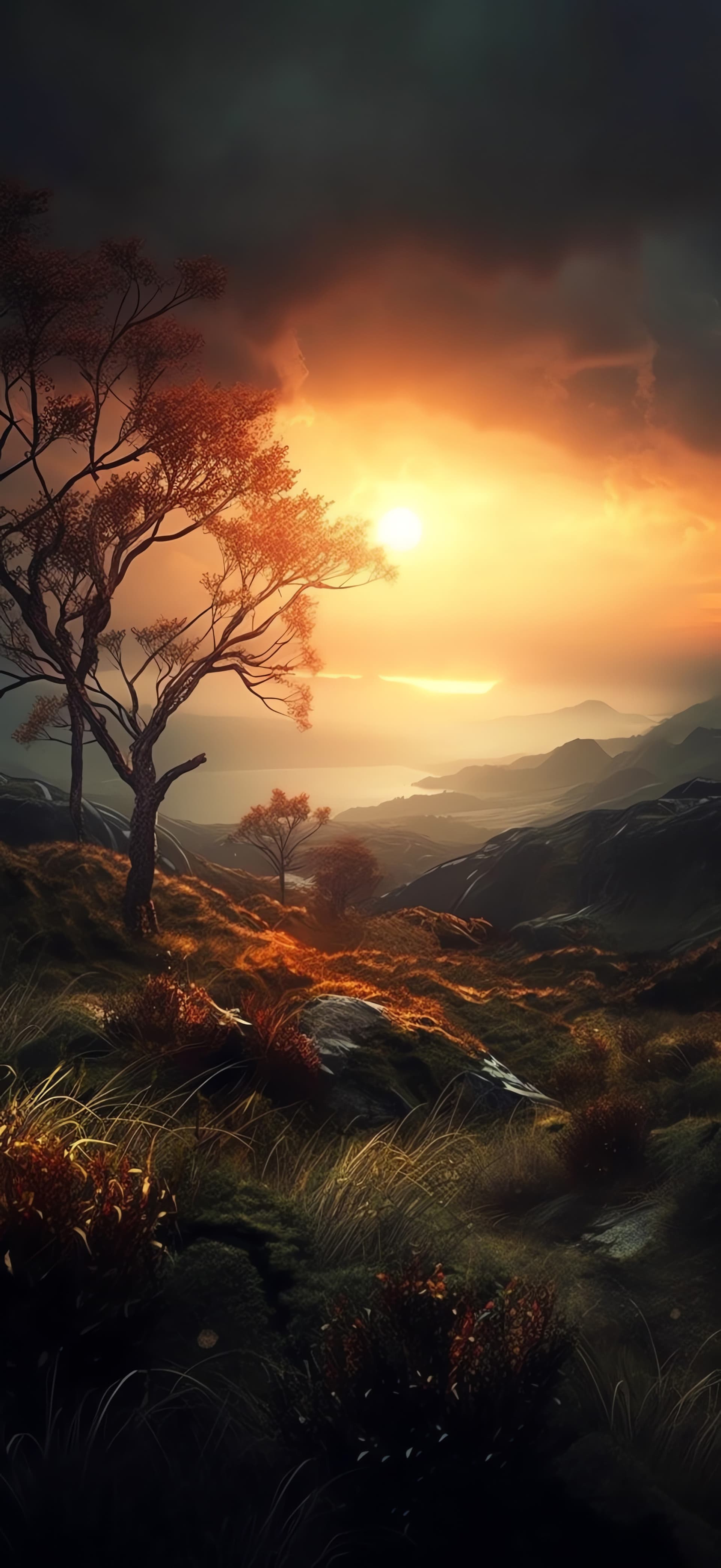Golden Hour Vista - Pro phone wallpaper