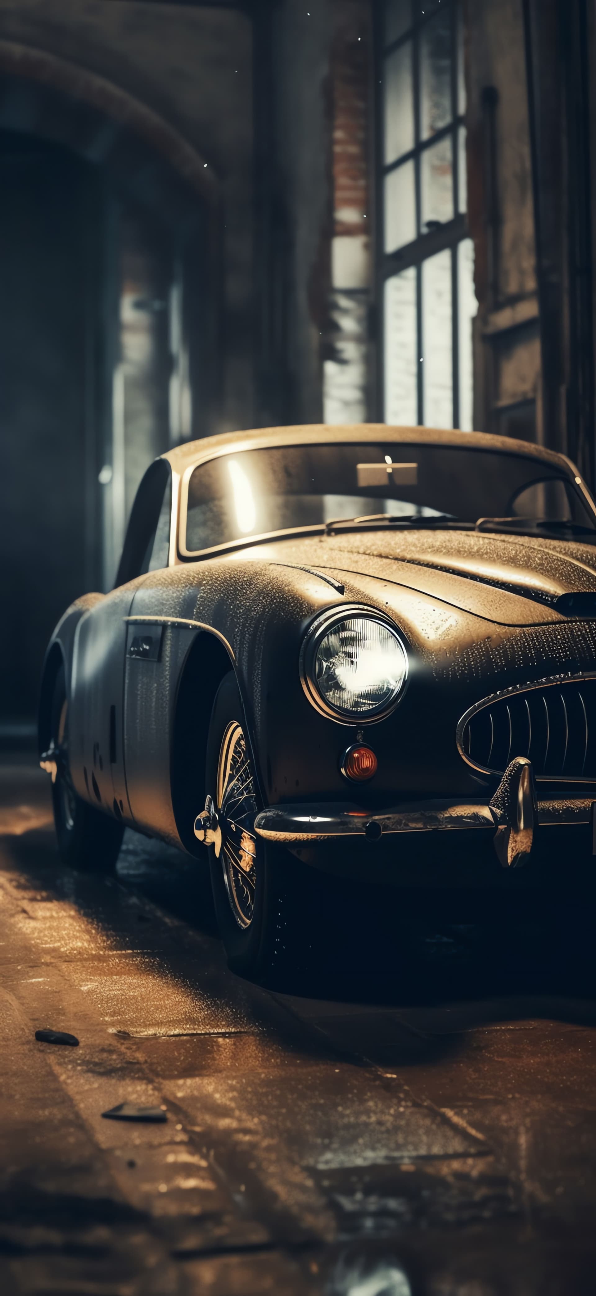 Vintage Car Noir - Pro phone wallpaper