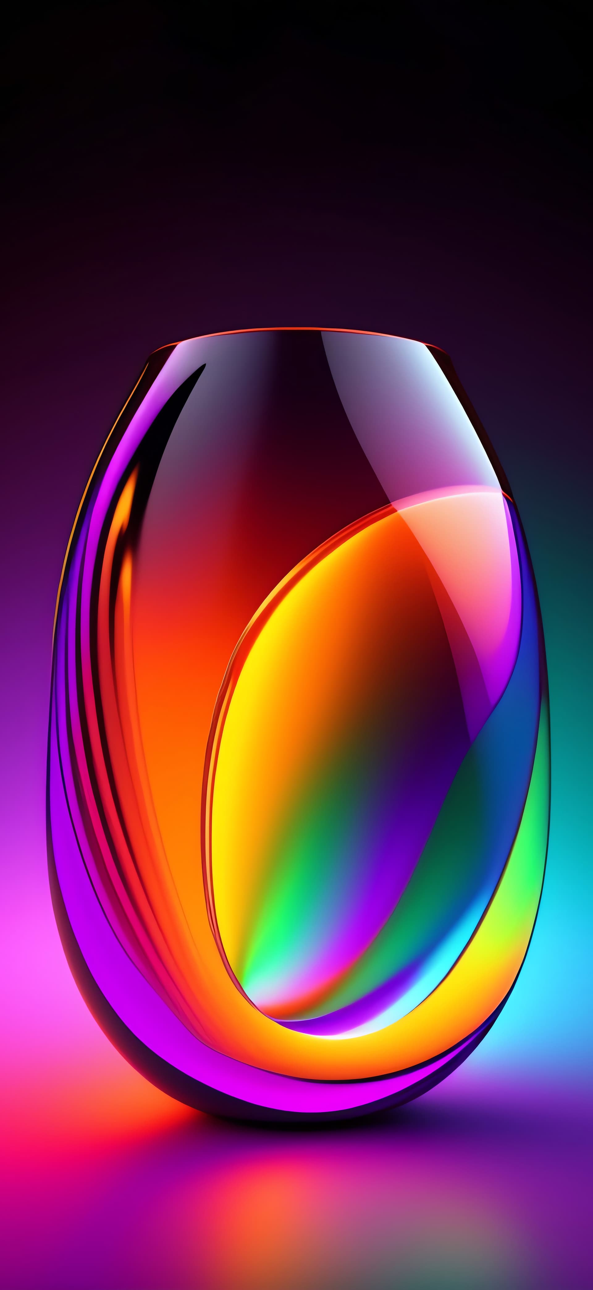 Prismatic Glass Orb - Pro phone wallpaper