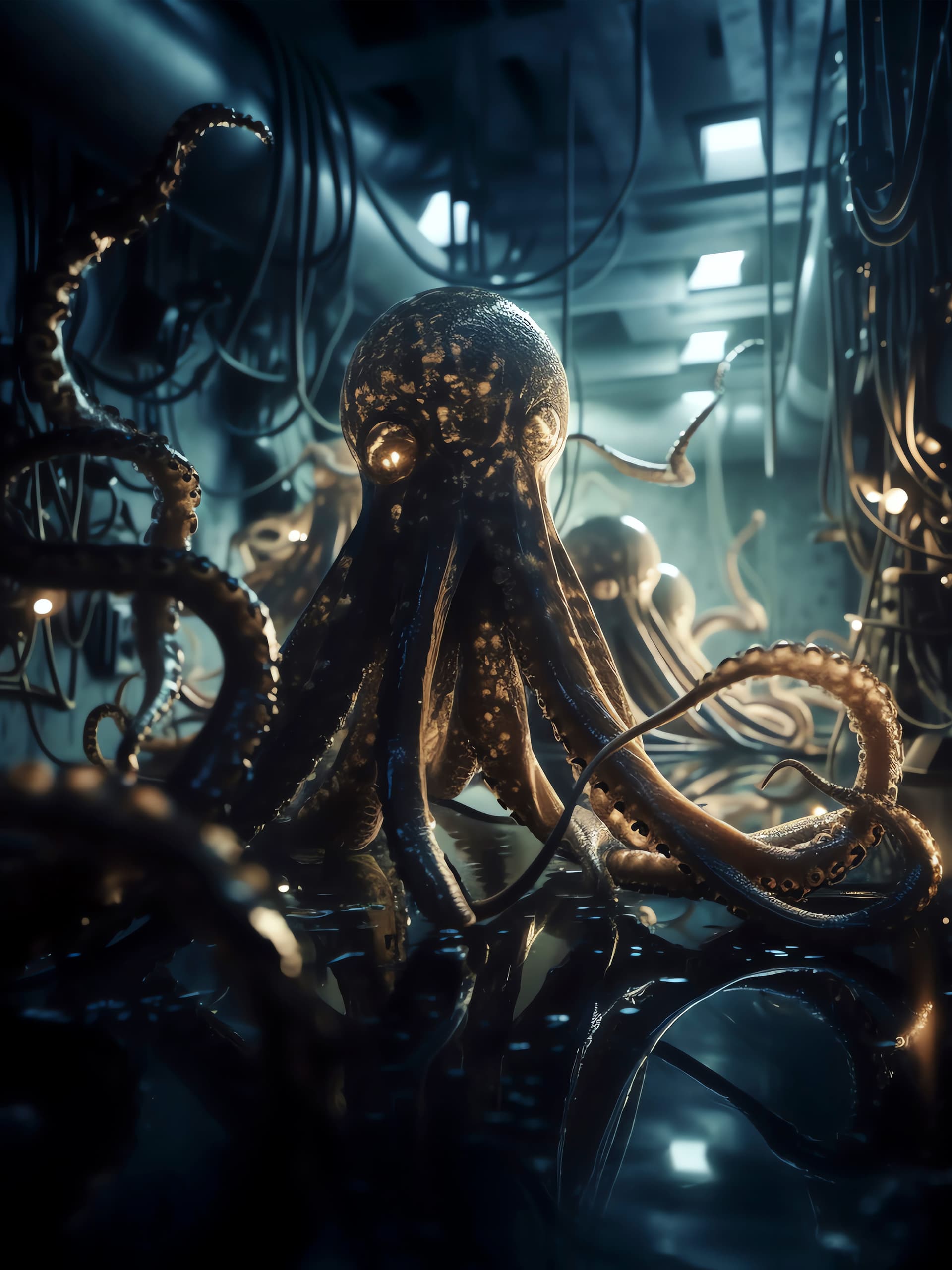 Octopus Machine Room - Pro phone wallpaper