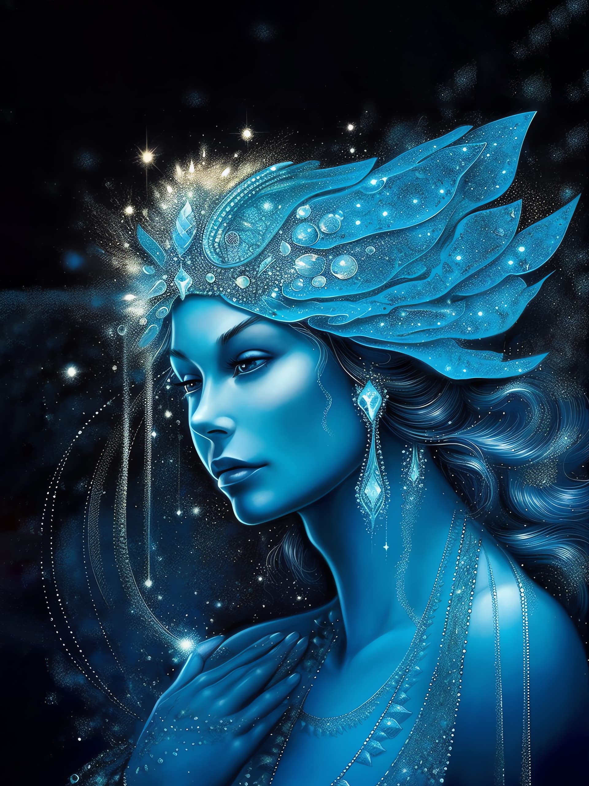 Aqua Goddess - Pro phone wallpaper