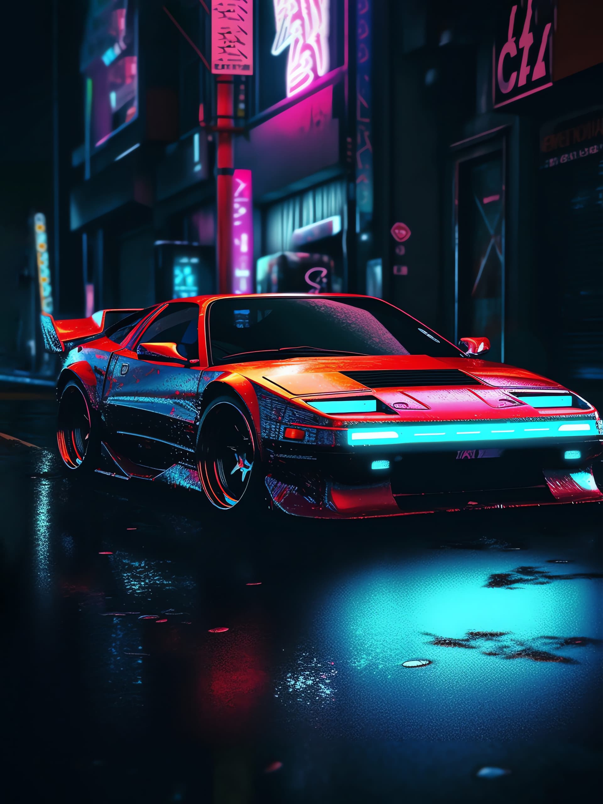 Cyberpunk Ride - Pro phone wallpaper