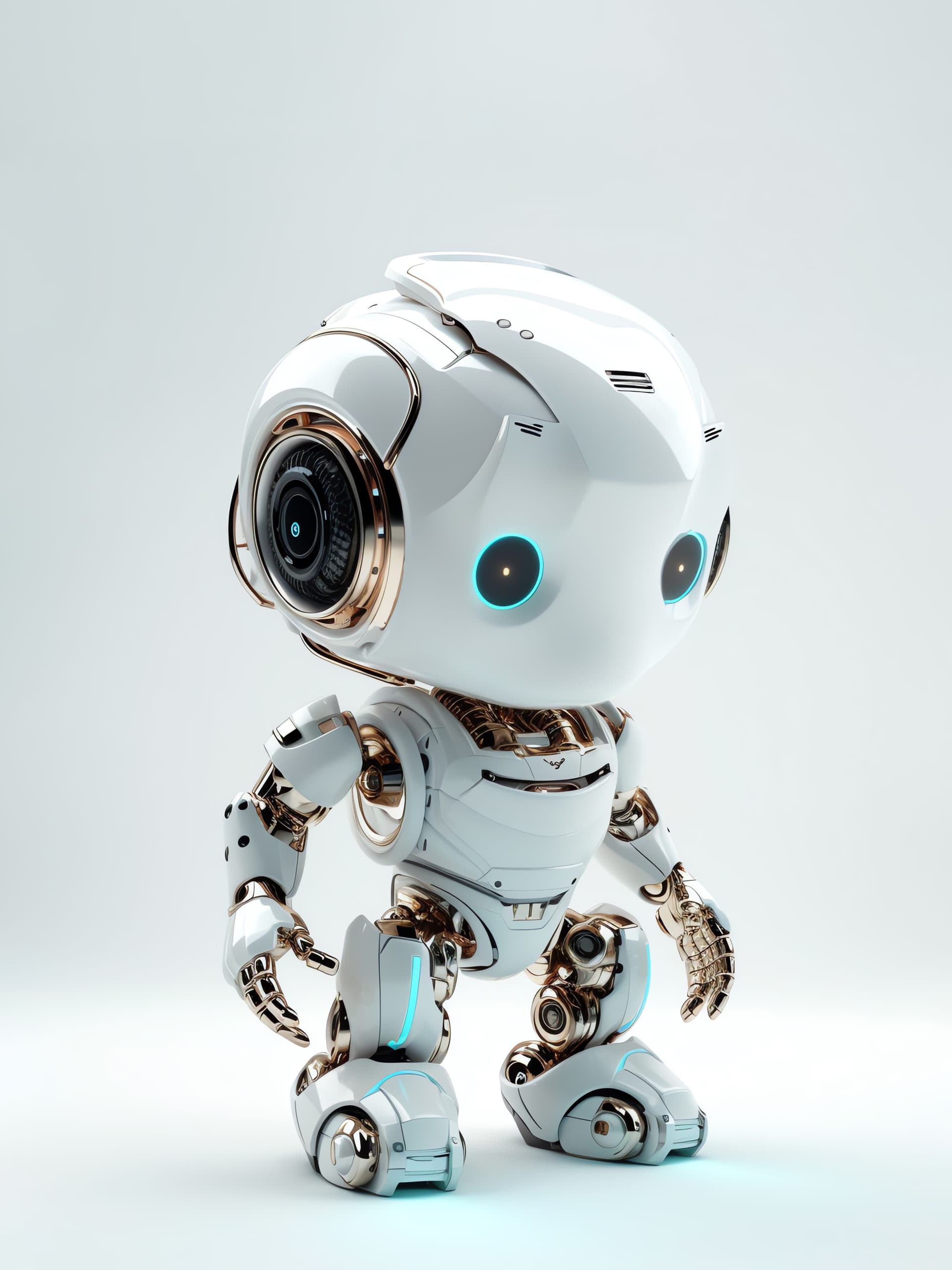Cute Robot Friend - Pro phone wallpaper