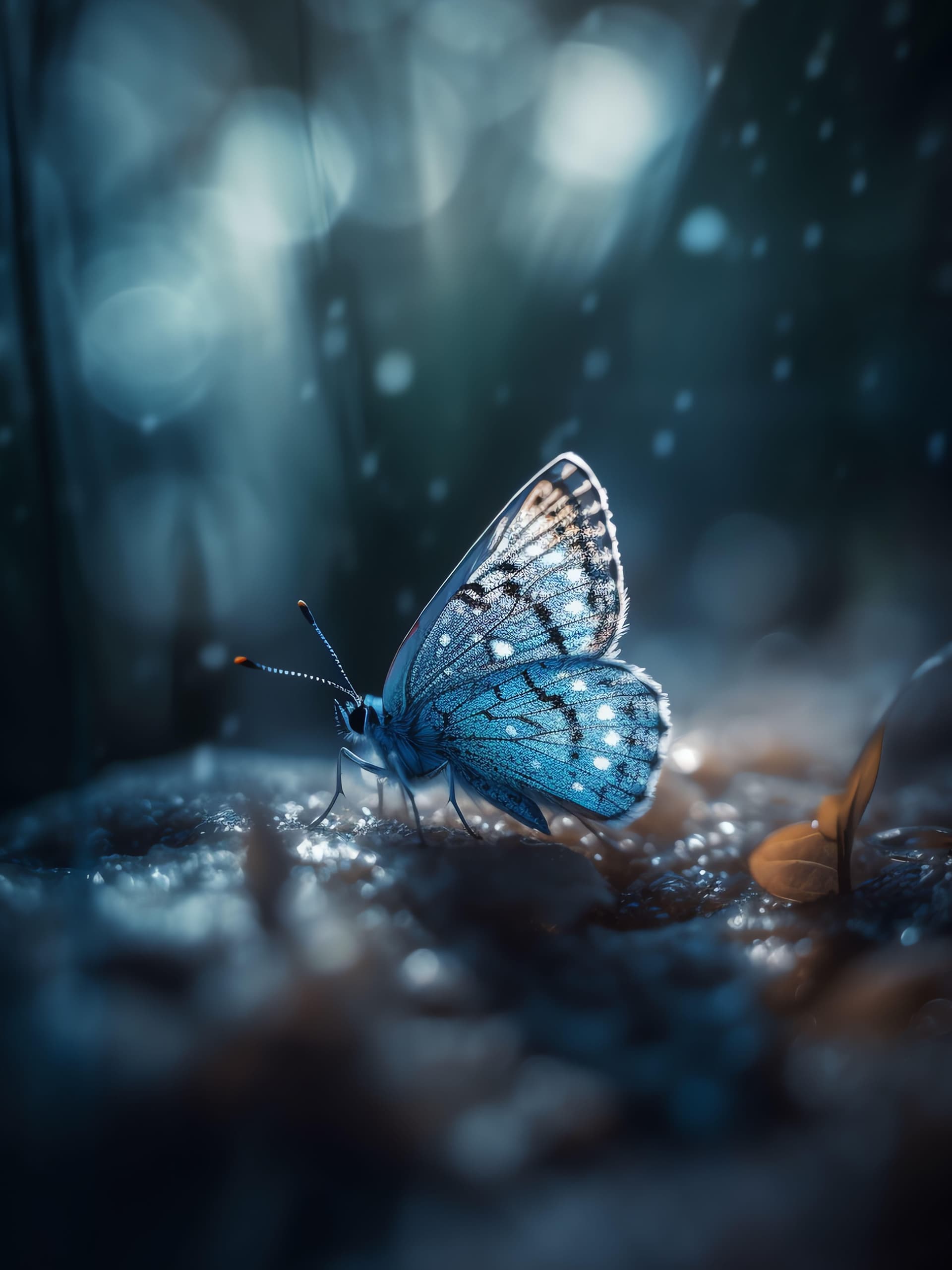 Azure Butterfly - Pro phone wallpaper
