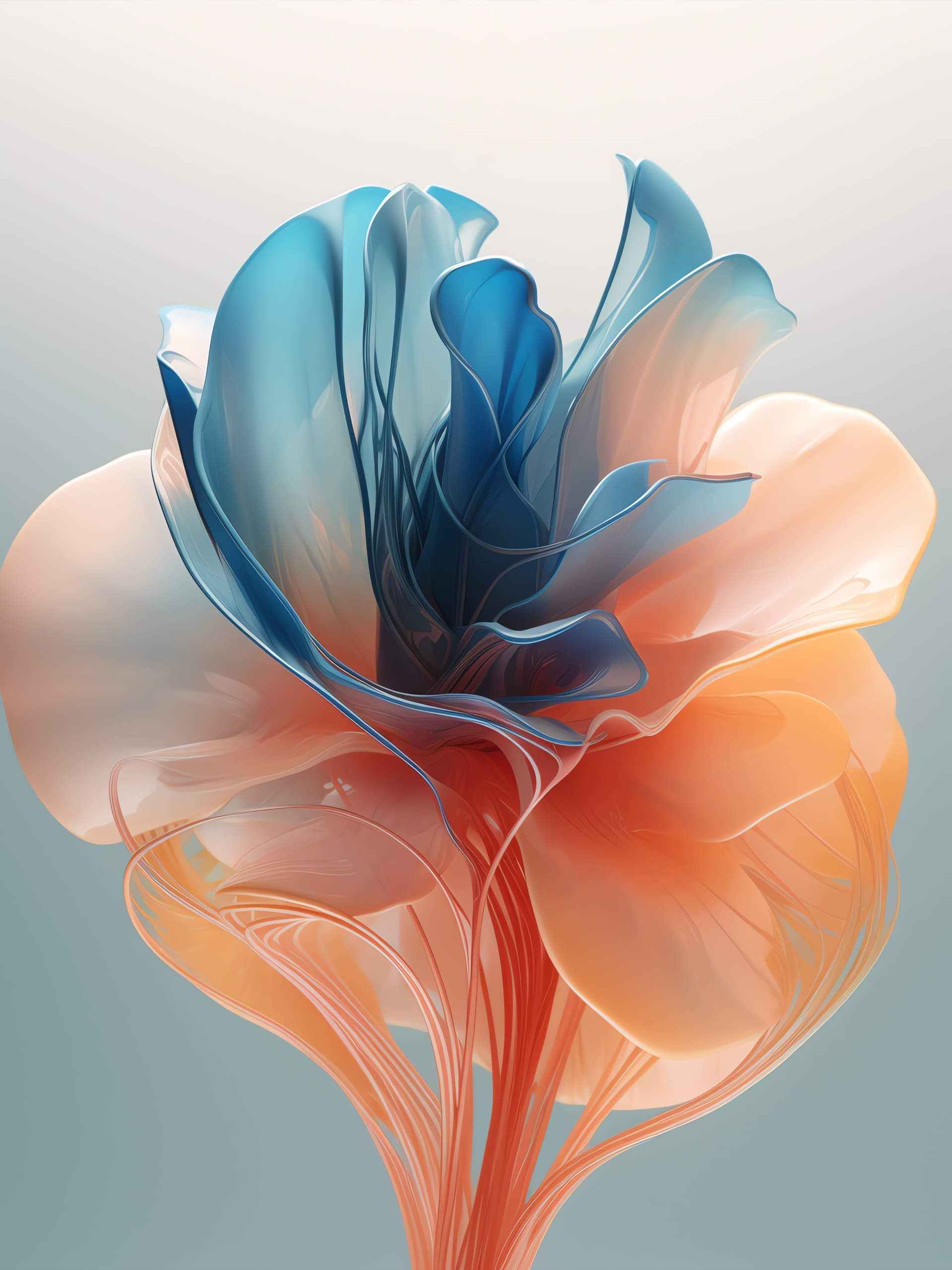 Abstract Floral Bloom - Pro phone wallpaper