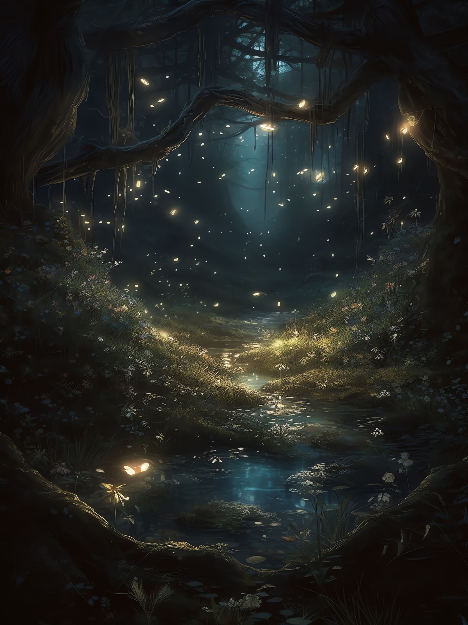 Enchanted Forest Path - Pro phone wallpaper