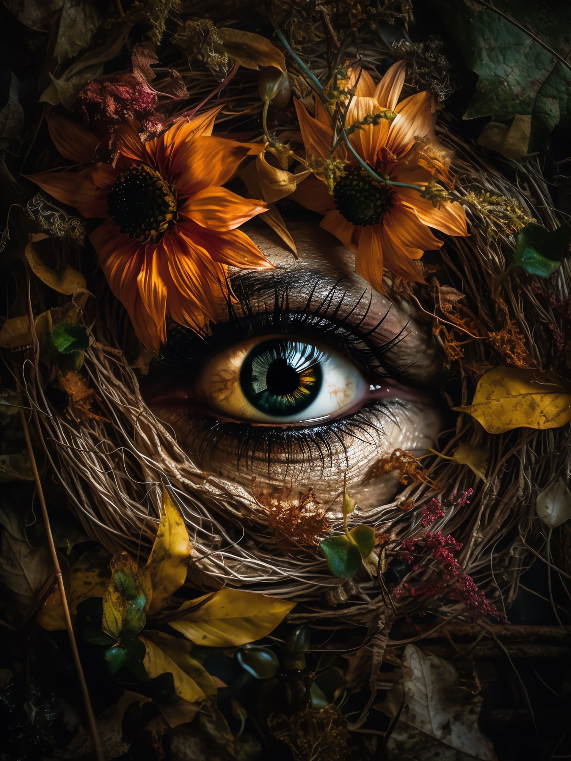 Floral Eye - Pro phone wallpaper