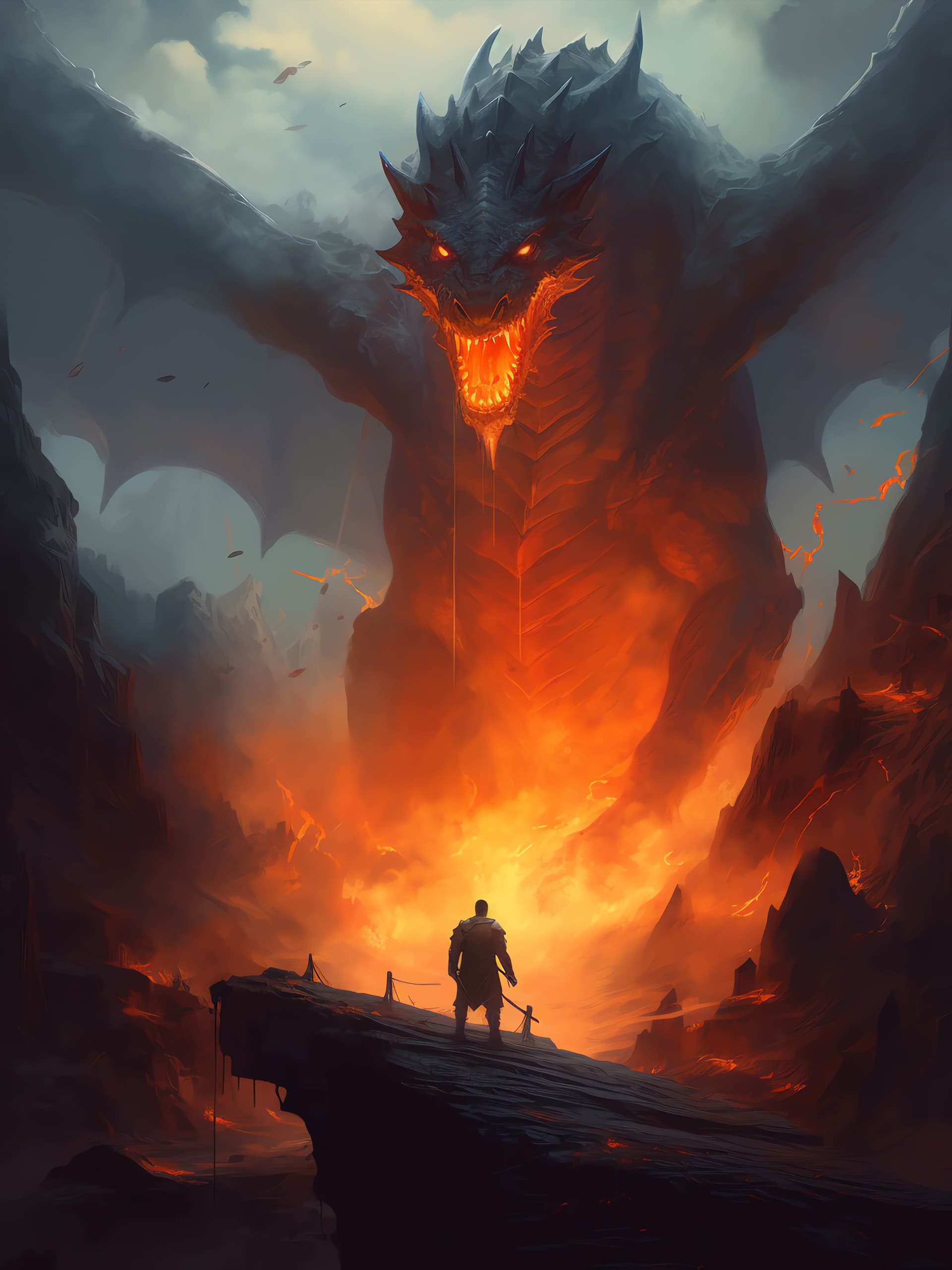 Dragon's Inferno - Pro phone wallpaper