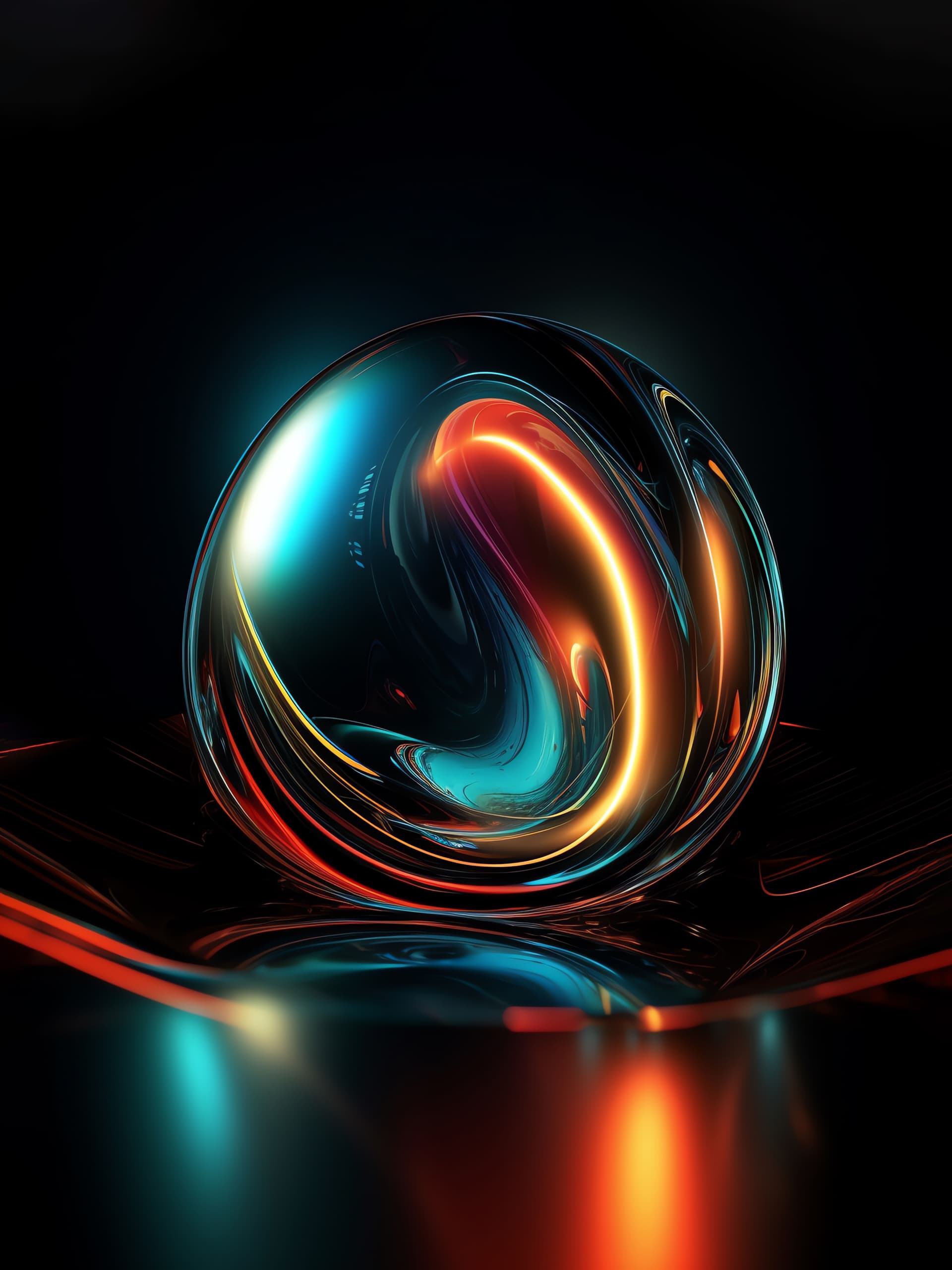 Luminous Orb - Pro phone wallpaper