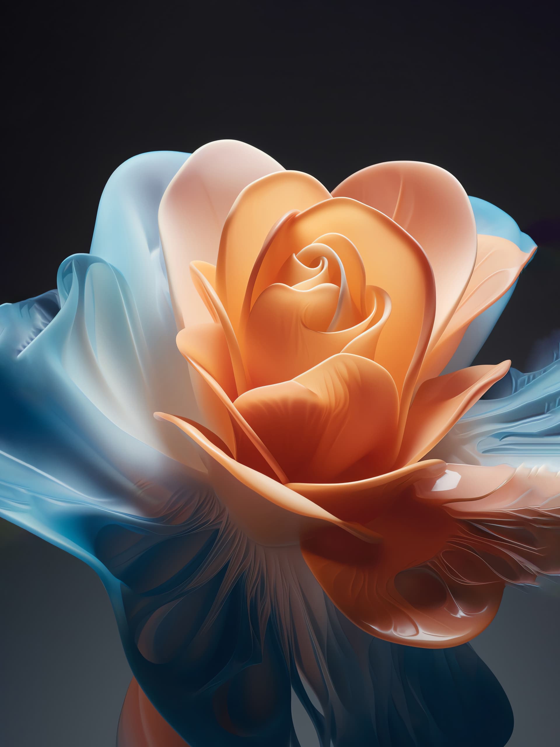 Floral Silk Sculpture - Pro phone wallpaper