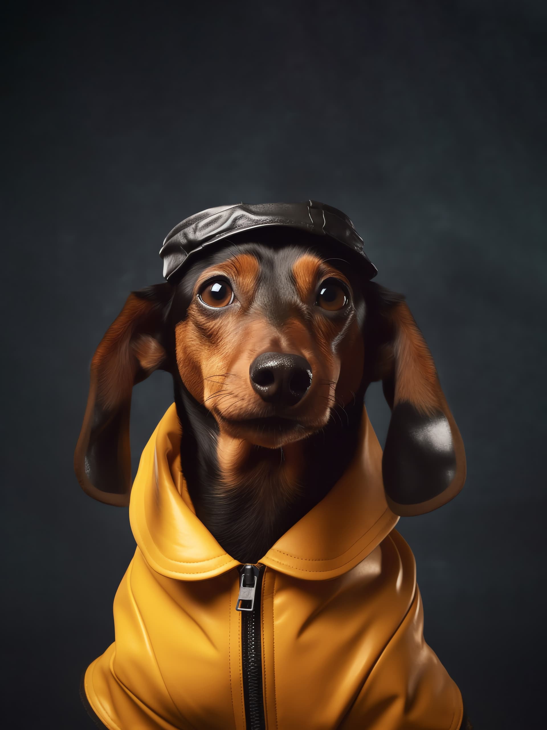 Dachshund Rain Slicker - Pro phone wallpaper
