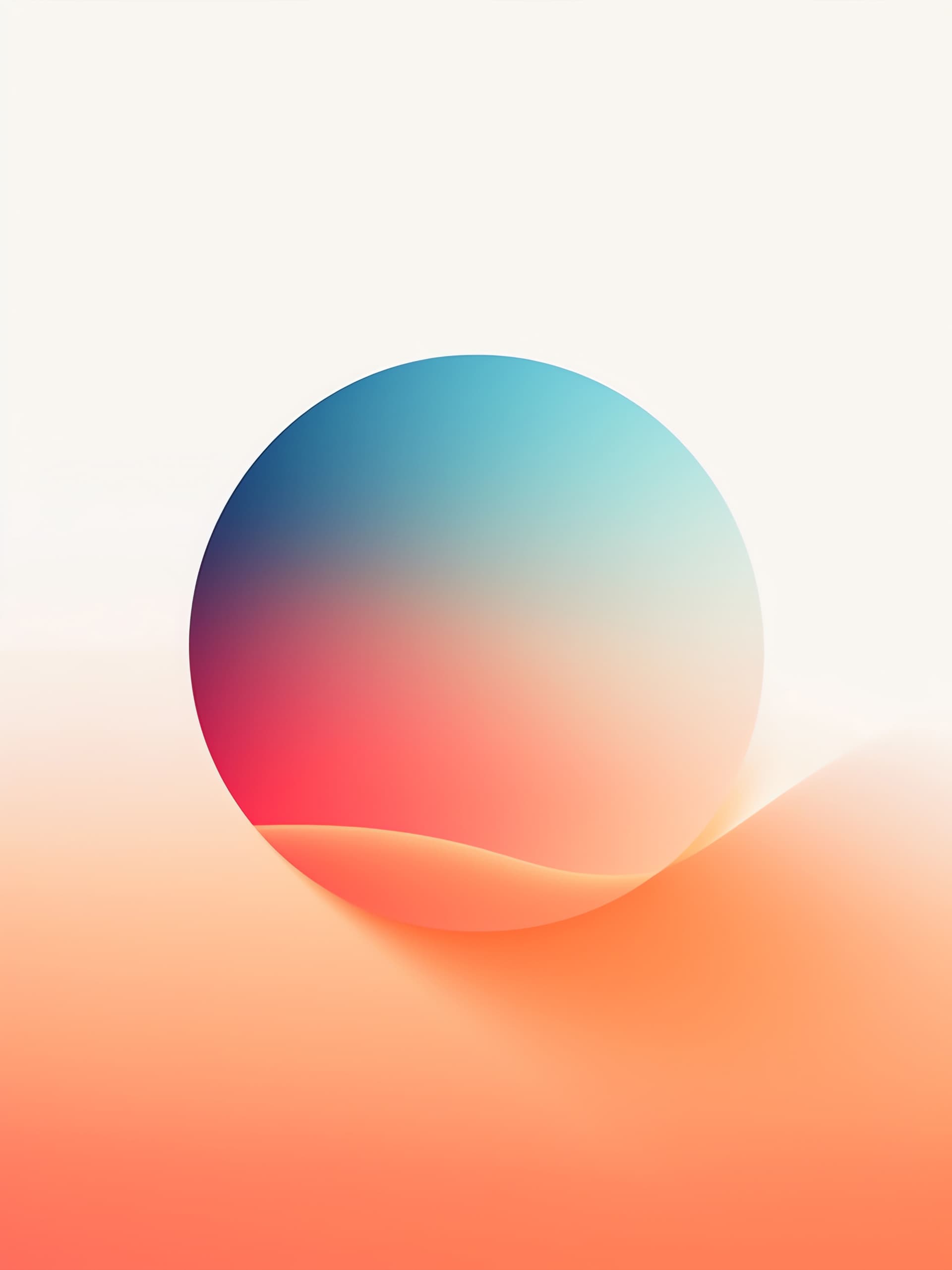 Gradient Orb Illusion - Pro phone wallpaper