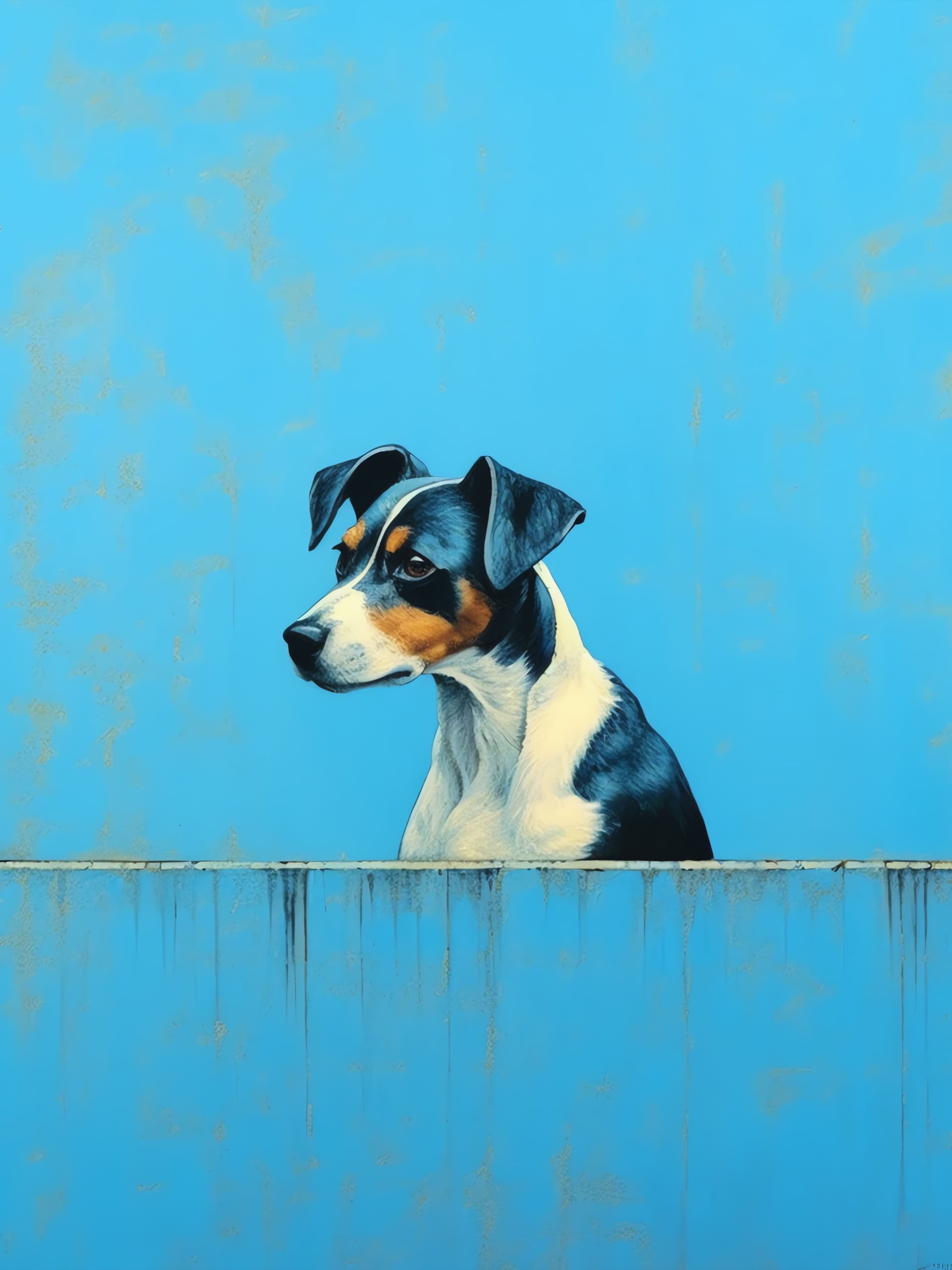 Perched Pup - Pro phone wallpaper