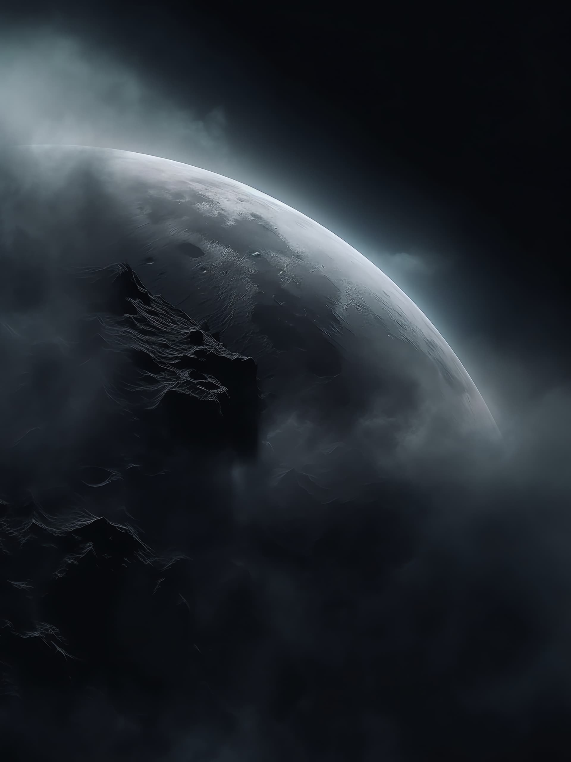 Lunar Cloudscape Scene - Pro phone wallpaper