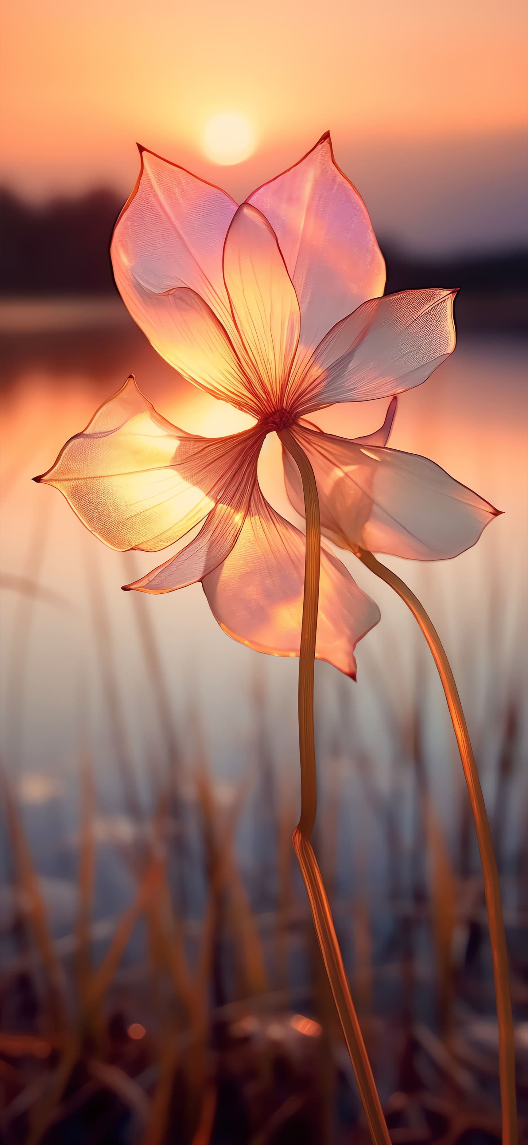 Translucent Bloom - Pro phone wallpaper