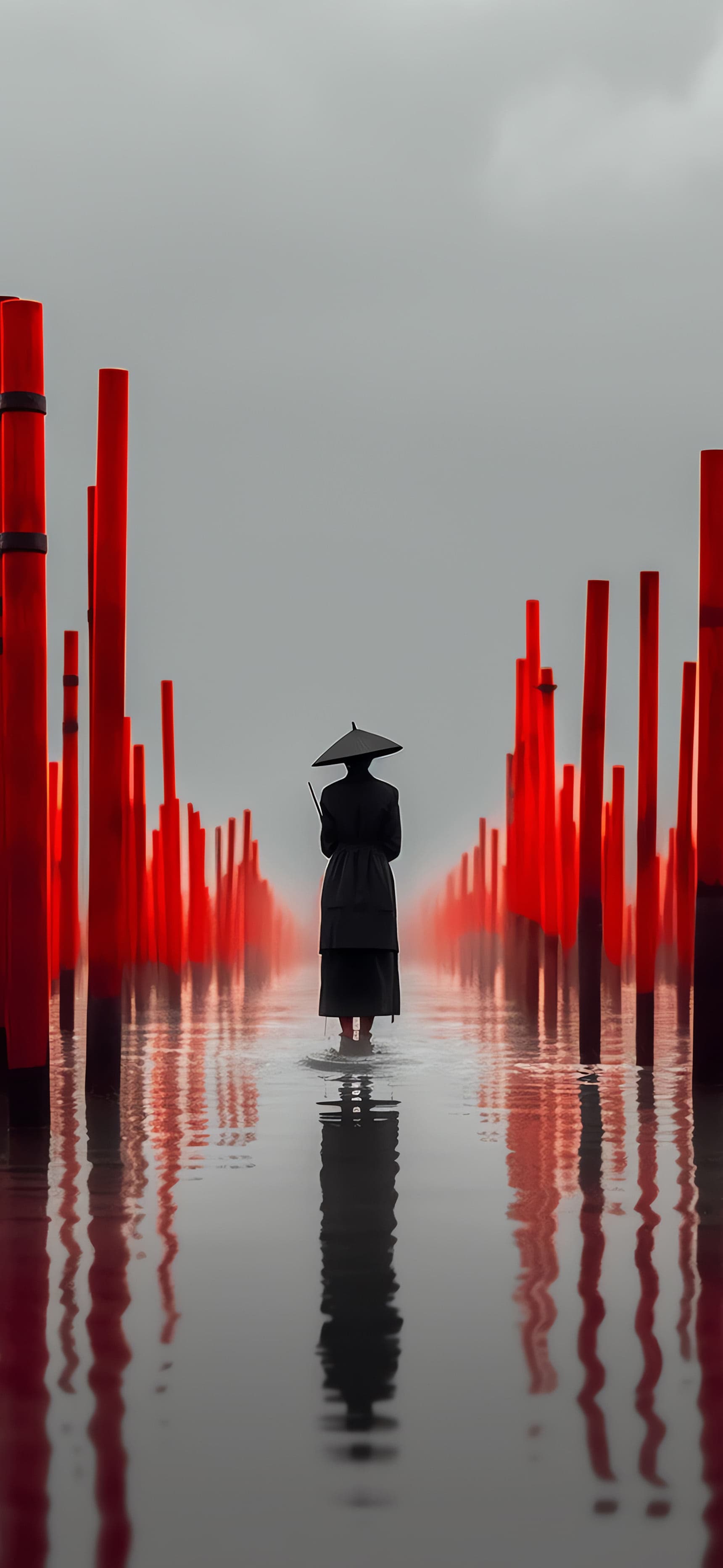 Red Reflection - Pro phone wallpaper