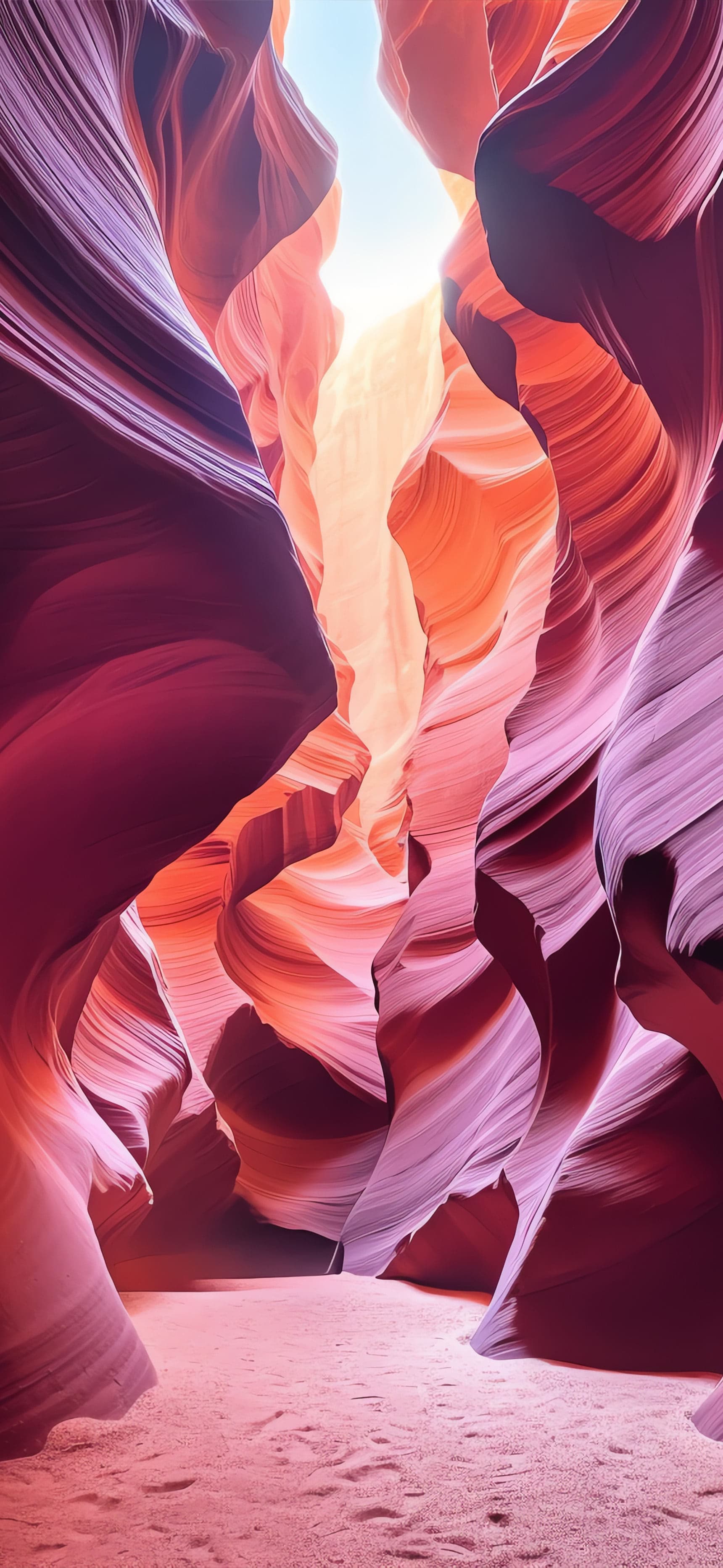 Canyon Light Flow - Pro phone wallpaper