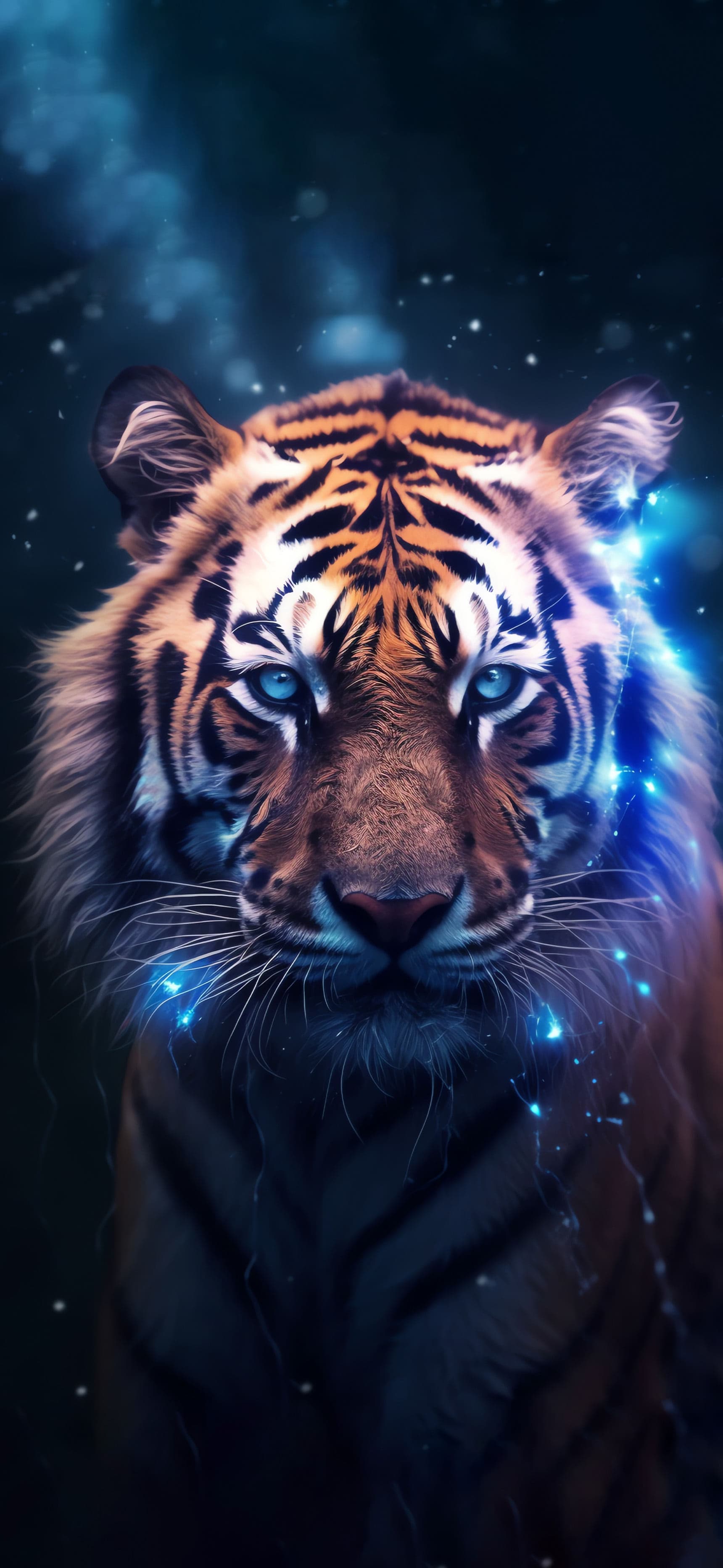 Electric Tiger Gaze - Pro phone wallpaper