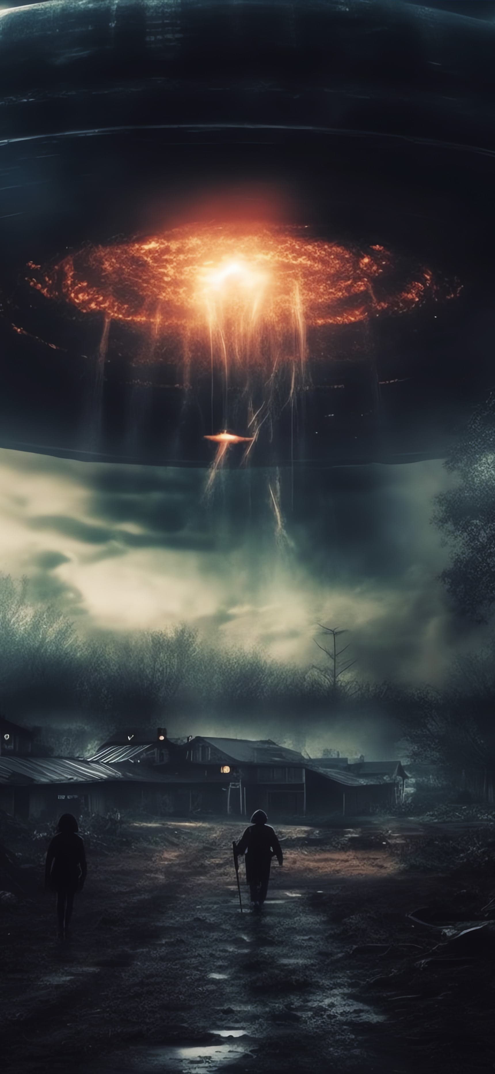 Apocalyptic Rural Scene - Pro phone wallpaper