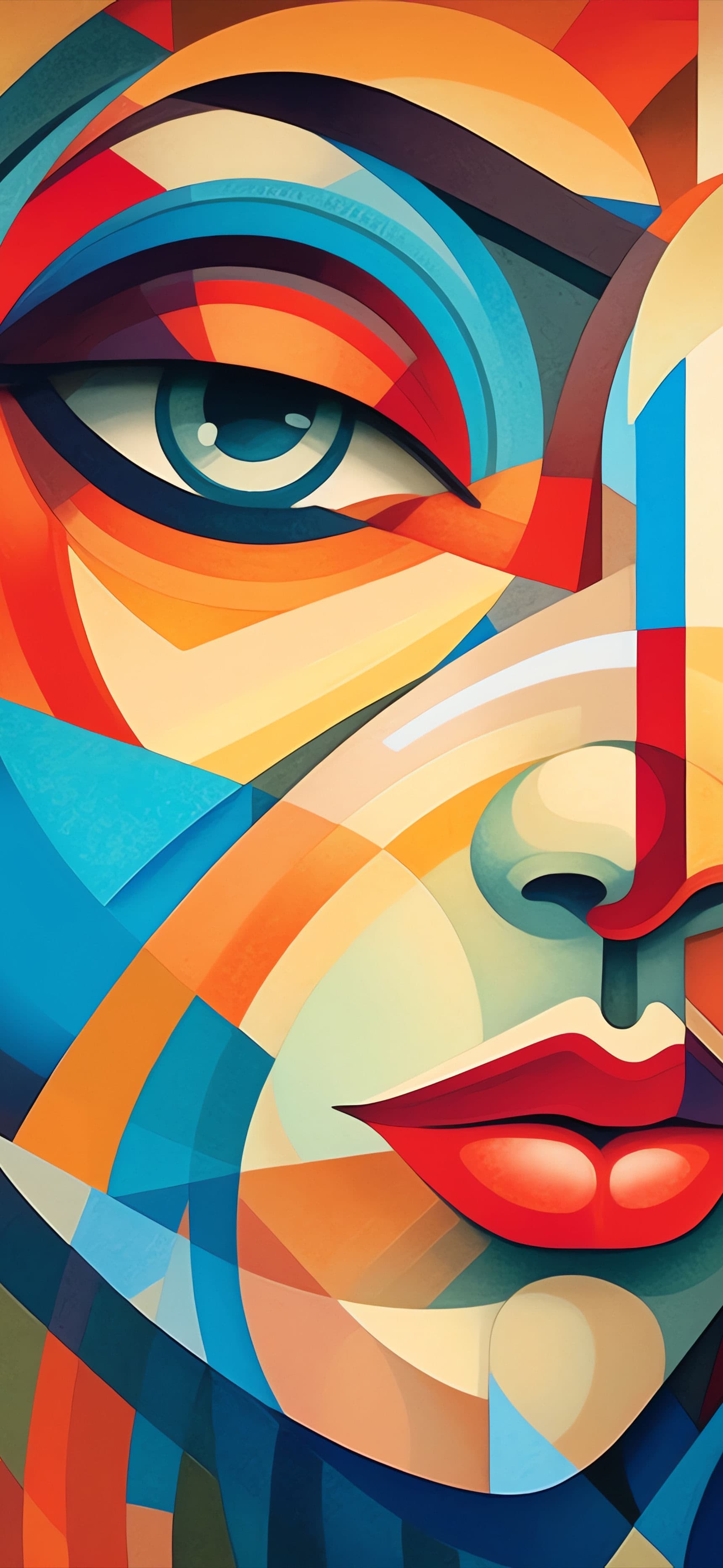 Abstract Face Art - Pro phone wallpaper