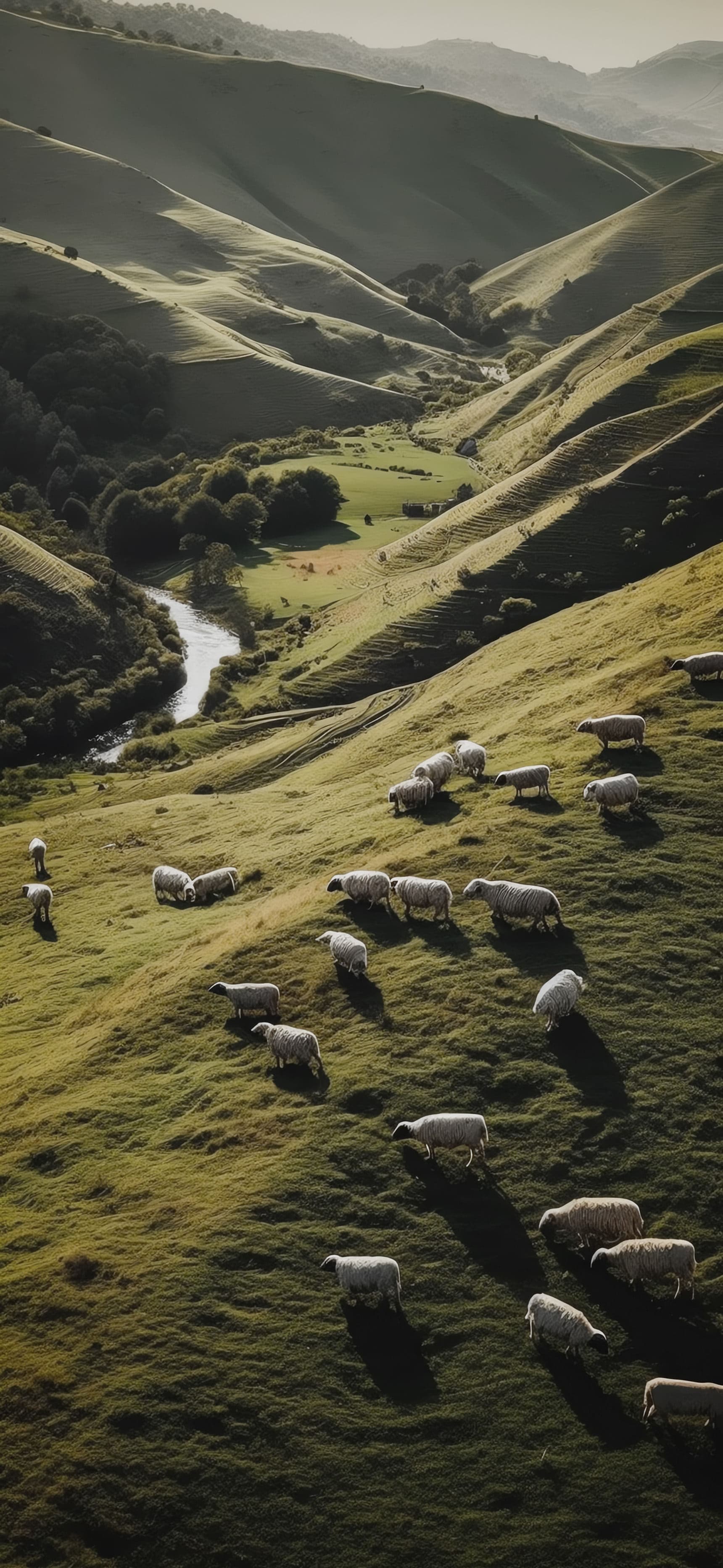 Rolling Green Pastures - Pro phone wallpaper