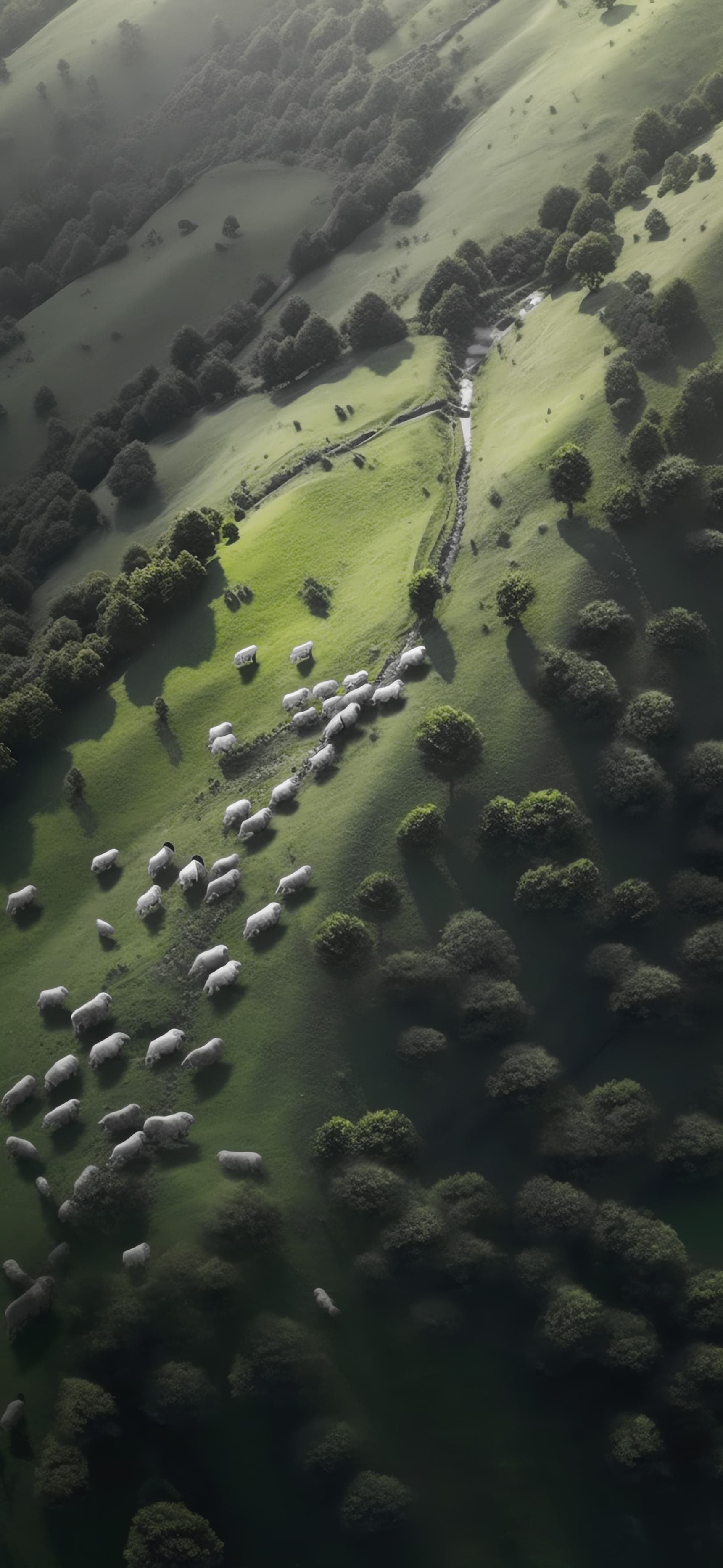 Pastoral Sheep - Pro phone wallpaper