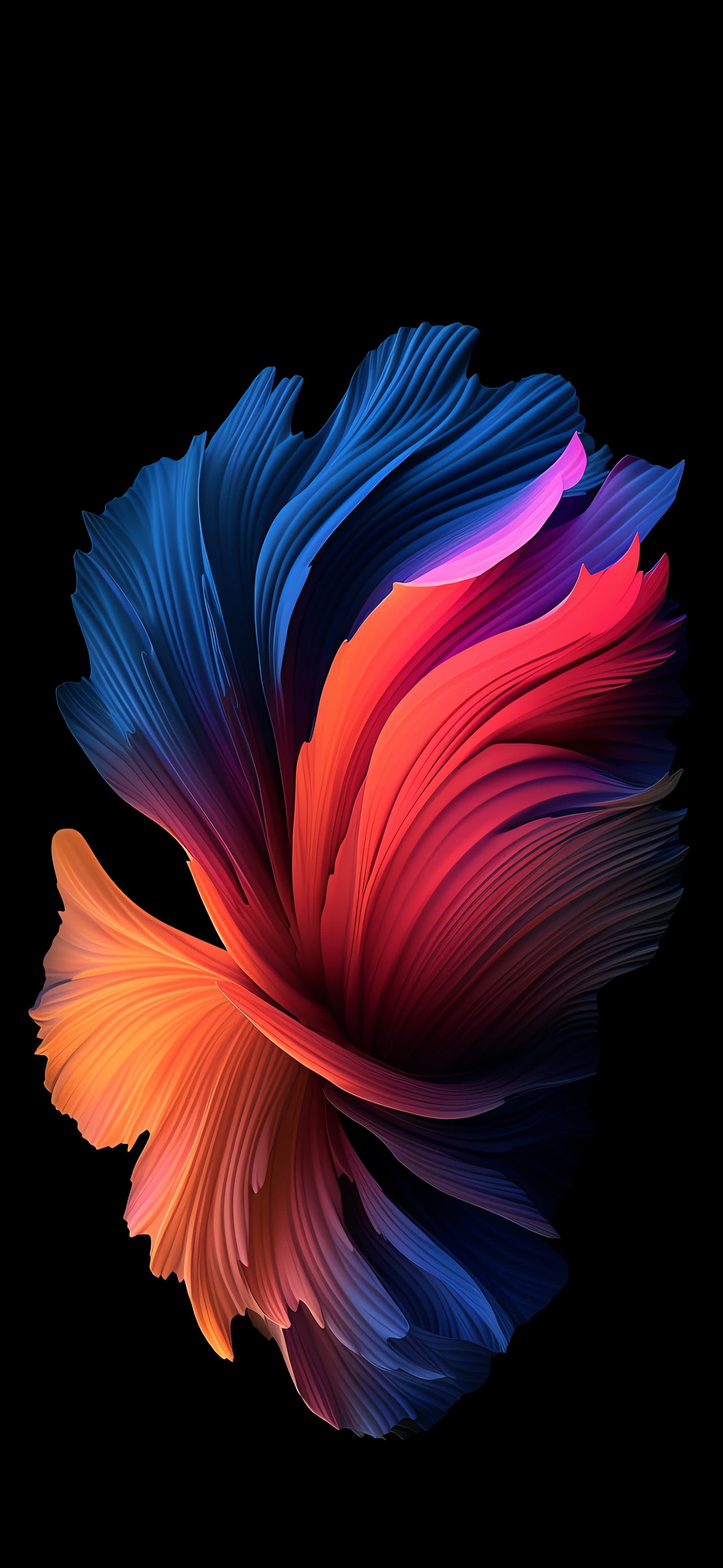 Abstract Floral Burst - Pro phone wallpaper