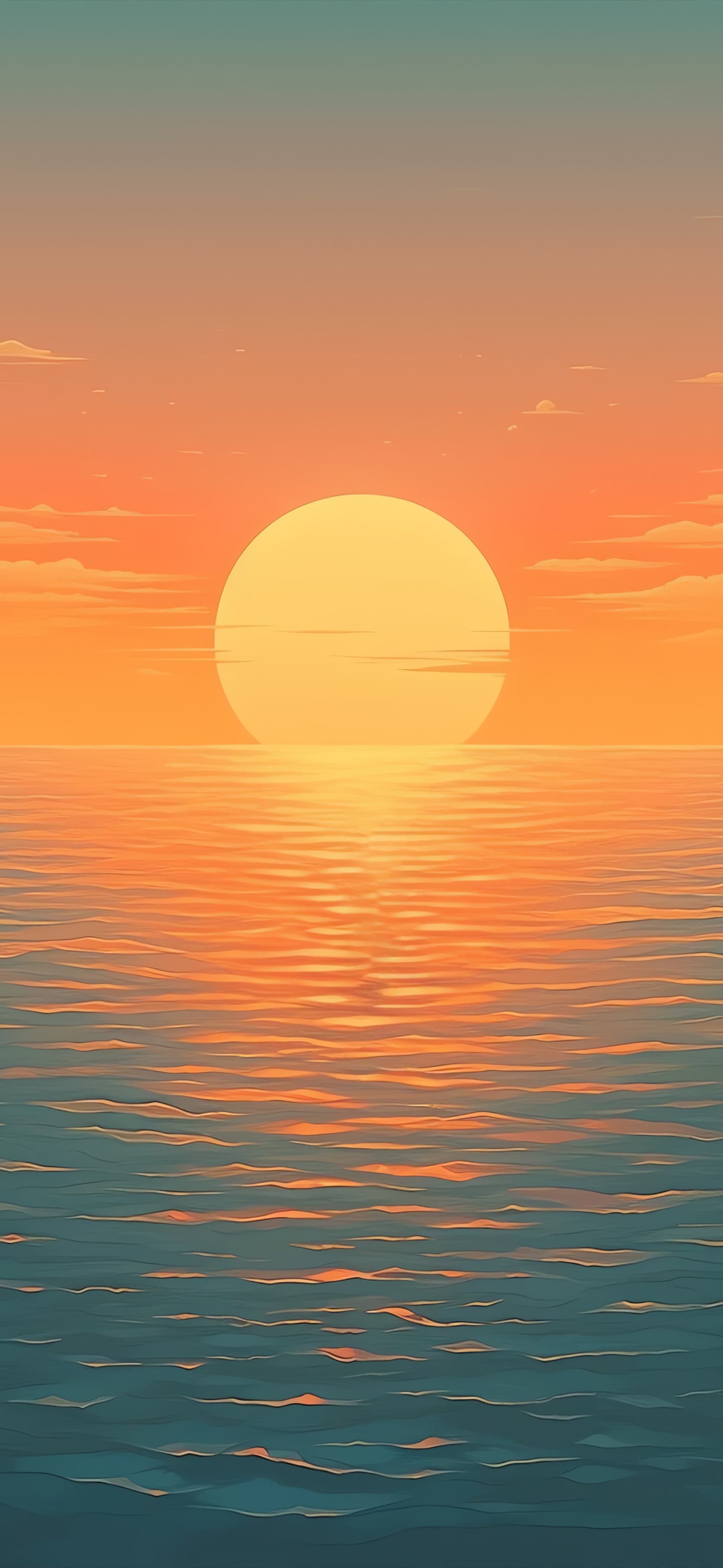 Golden Sunset - Pro phone wallpaper