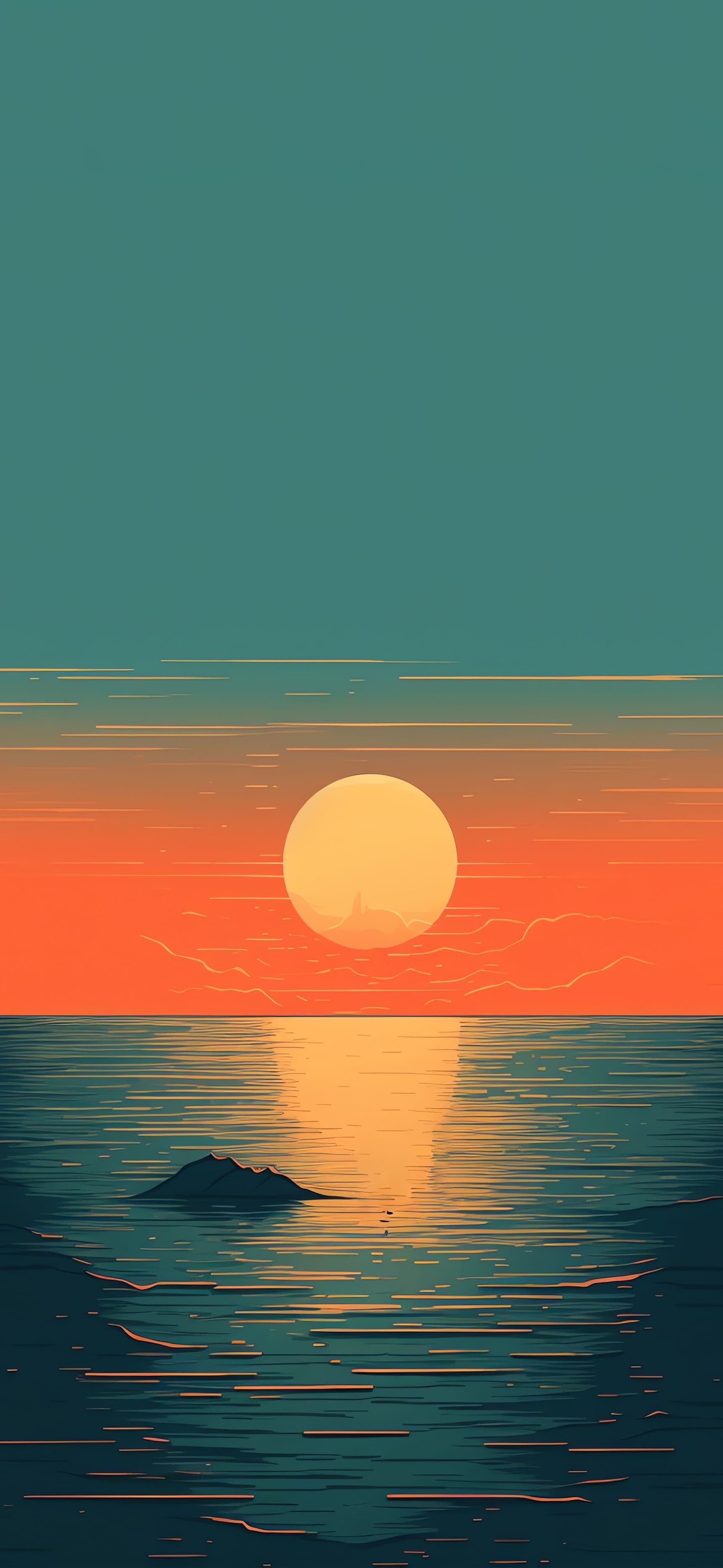 Ocean Sunset - Pro phone wallpaper