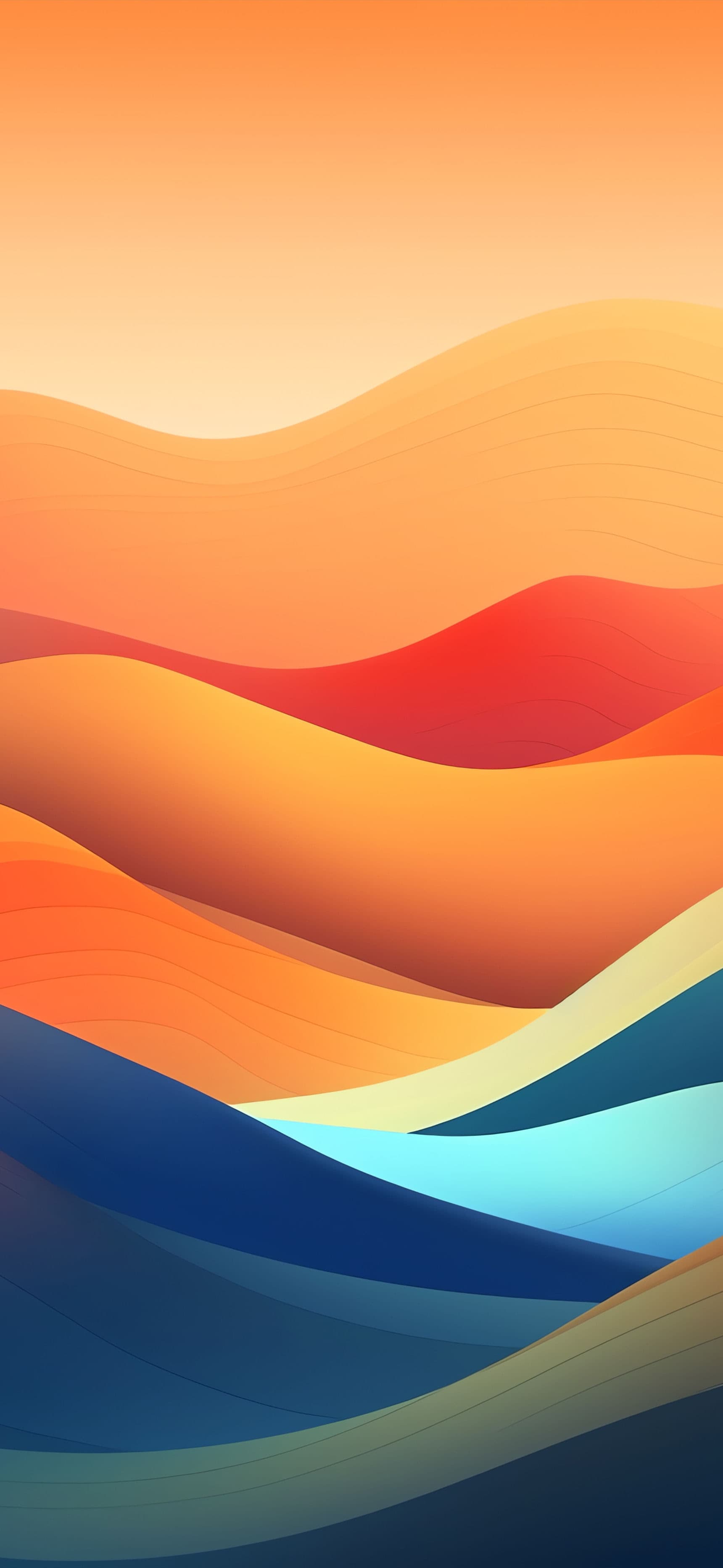 Colorful Waves - Pro phone wallpaper