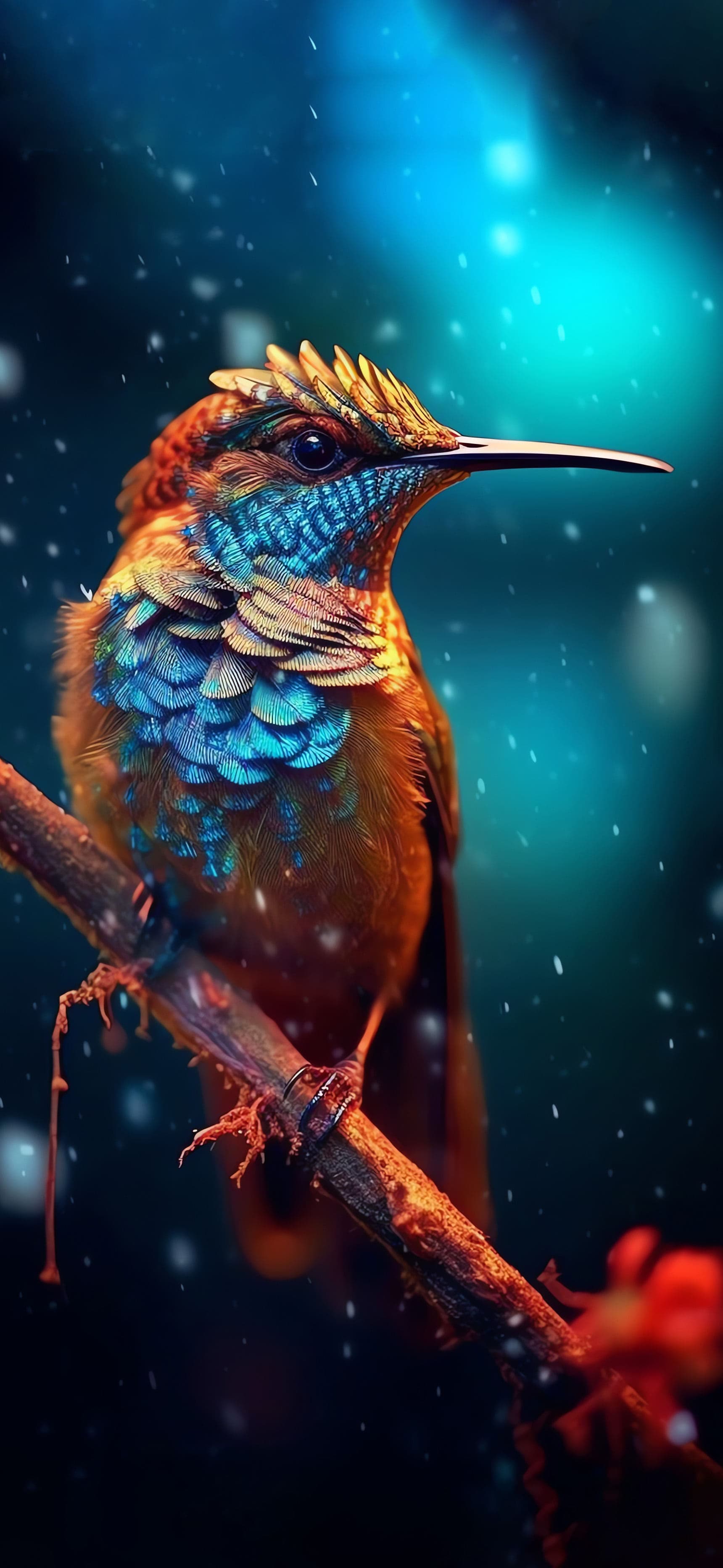 Hummingbird Portrait - Pro phone wallpaper