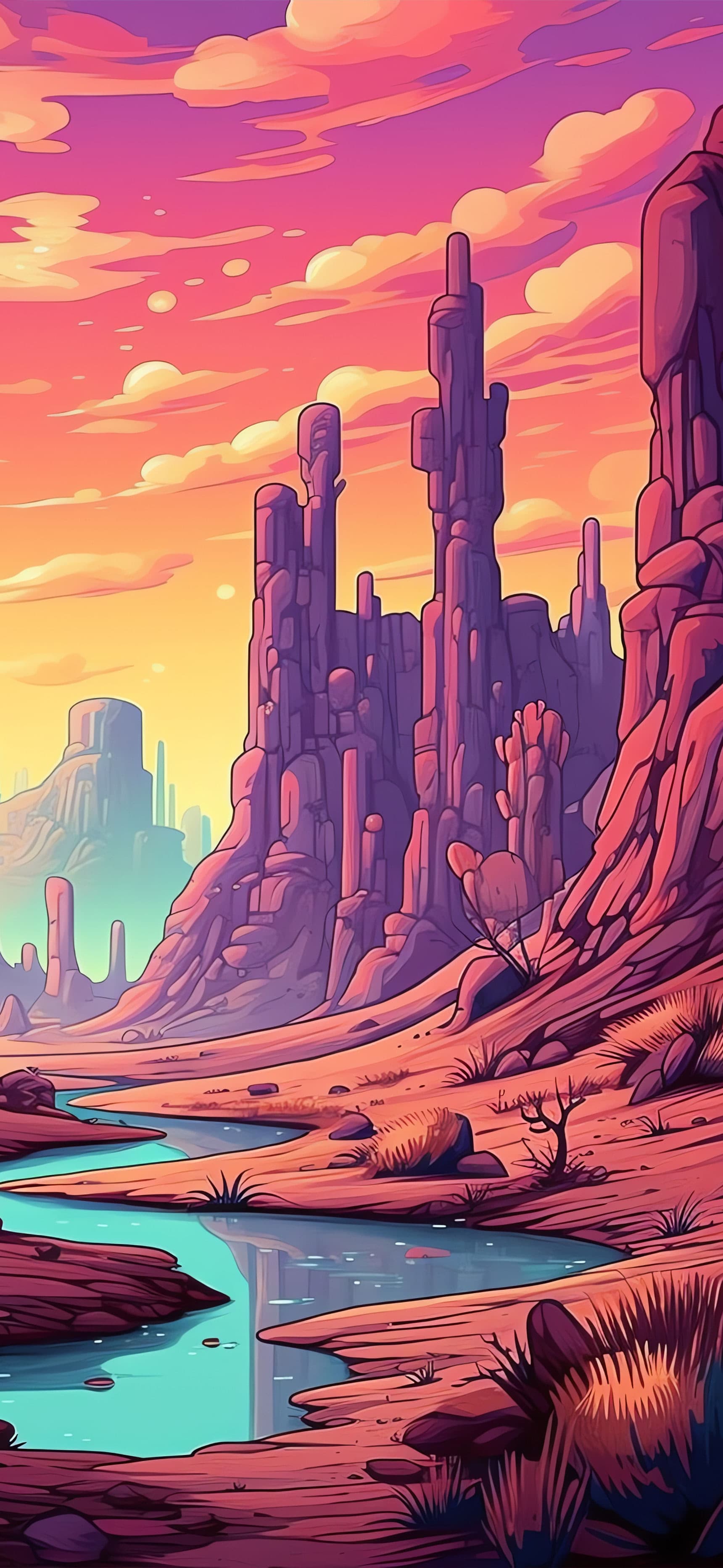 Desert Vista - Pro phone wallpaper